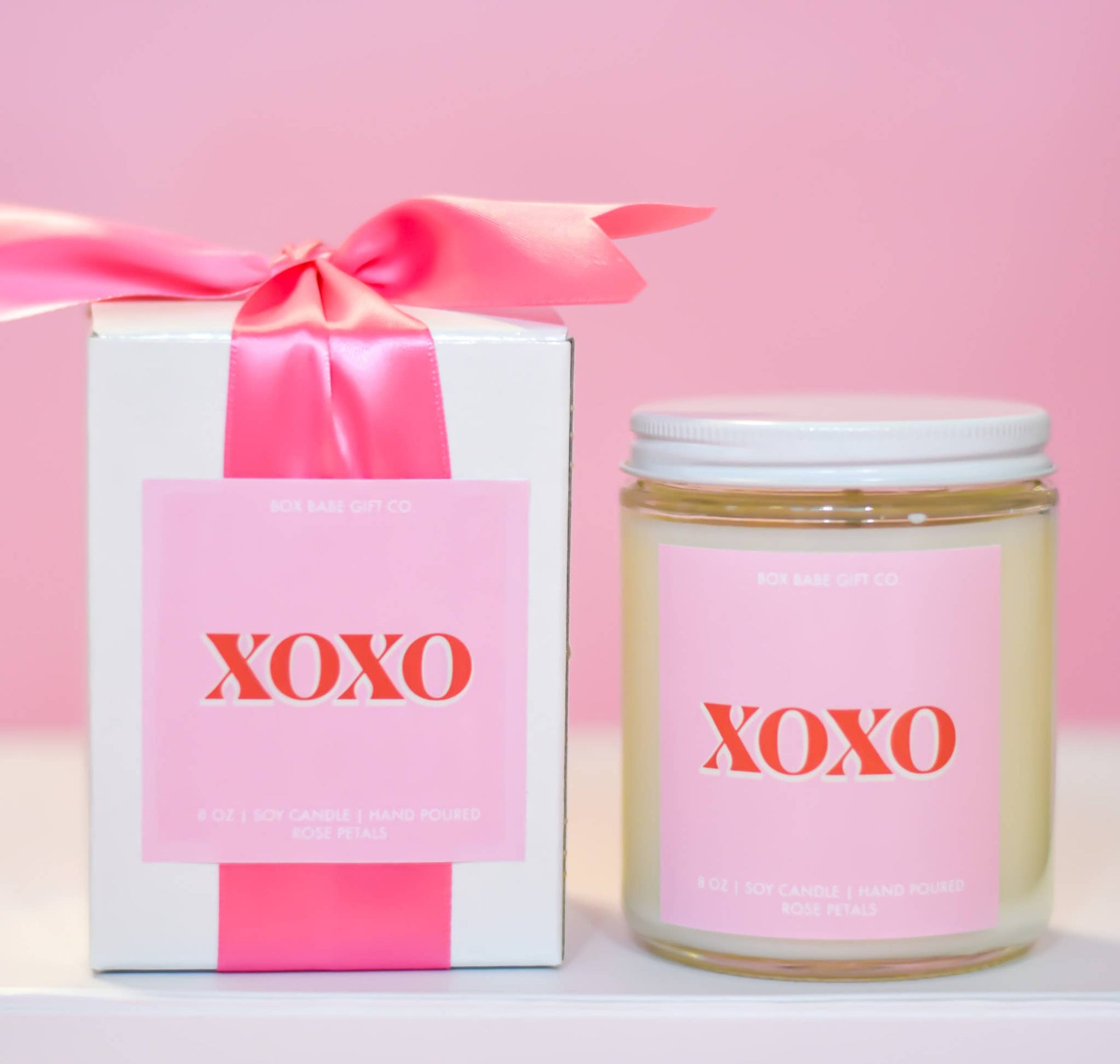 XOXO | Valentine's Day Candle + Matches Gift Set