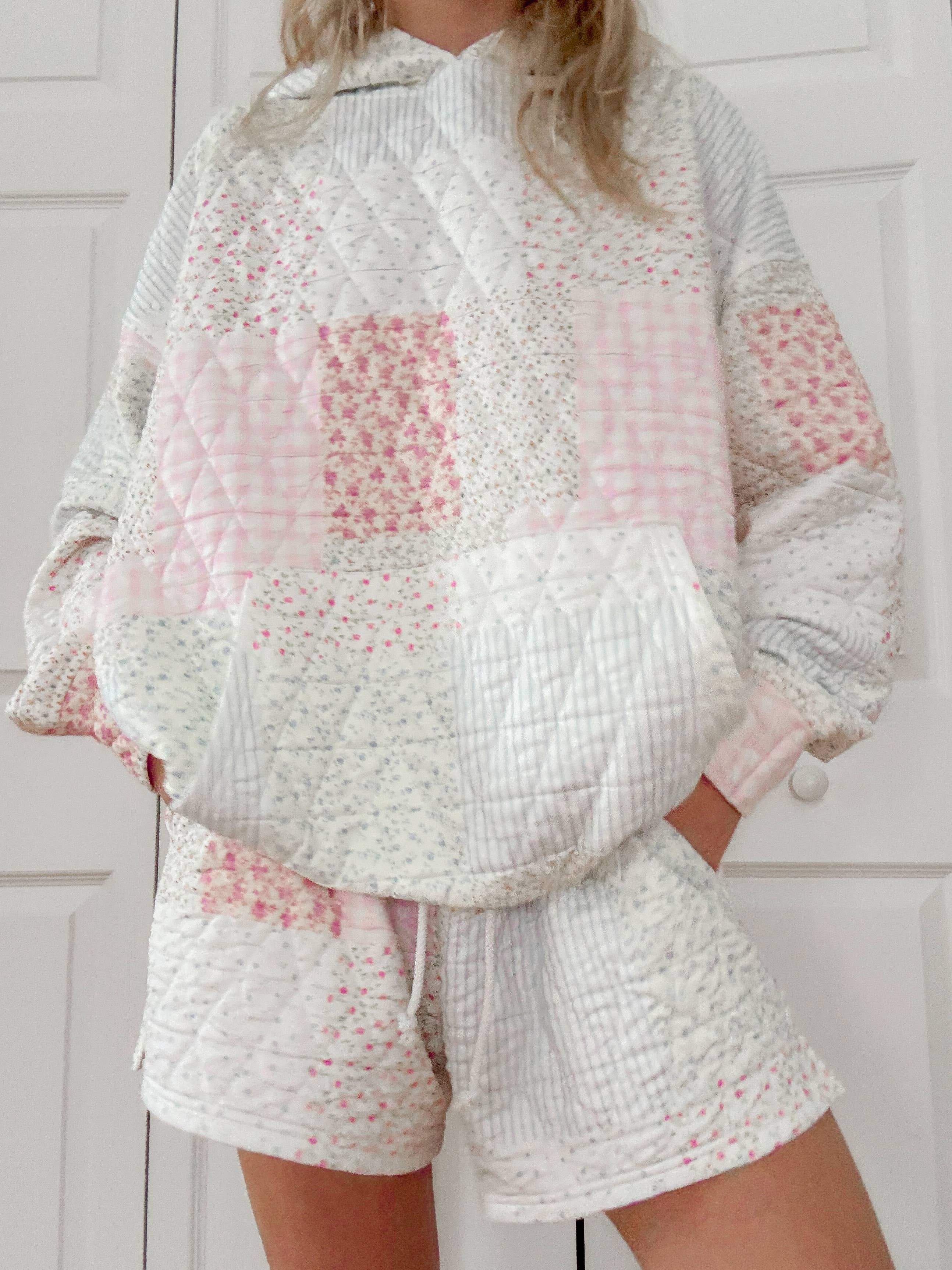 Quilted Pastel Hoodie: Pastel