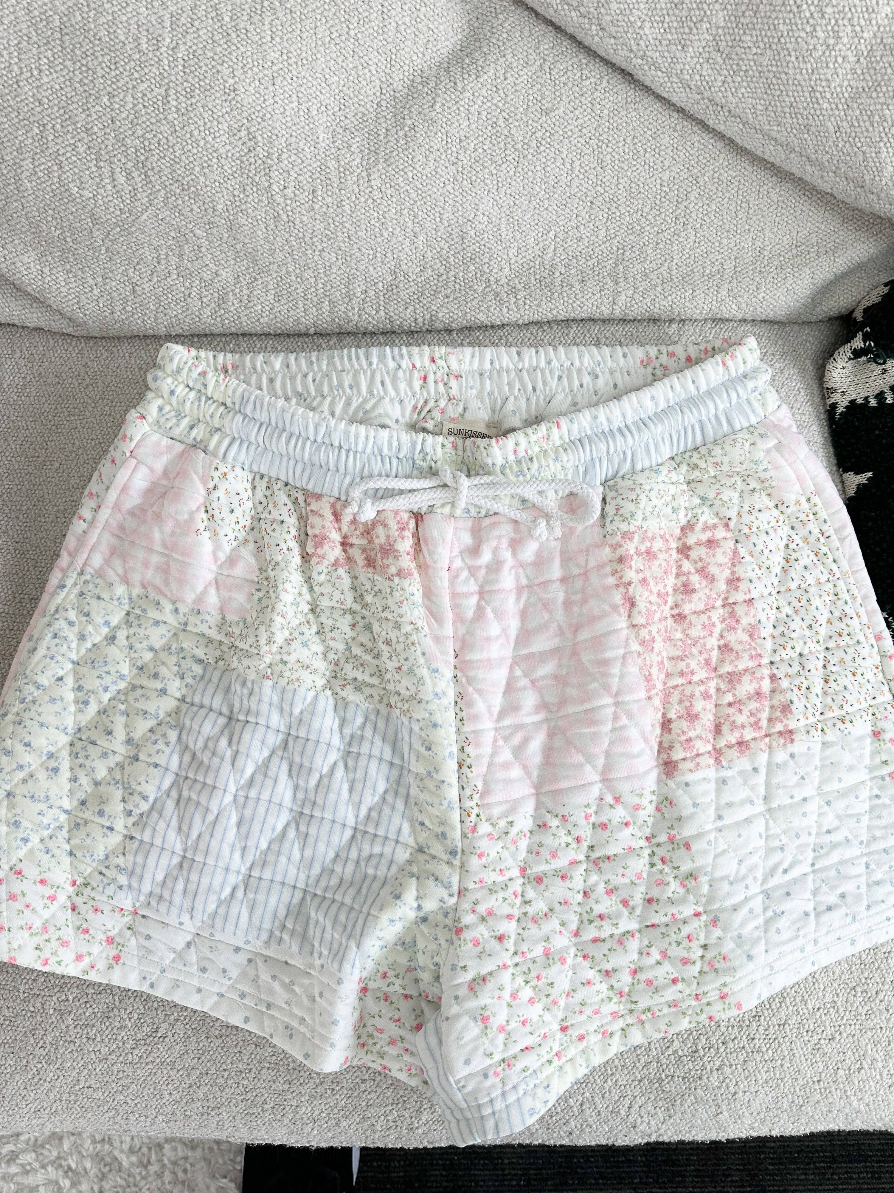 Quilted Pastel Shorts: Pastel