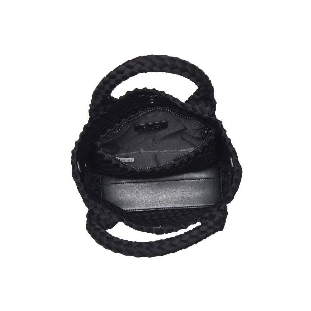 Sky's The Limit - Small Woven Neoprene Crossbody: Nude