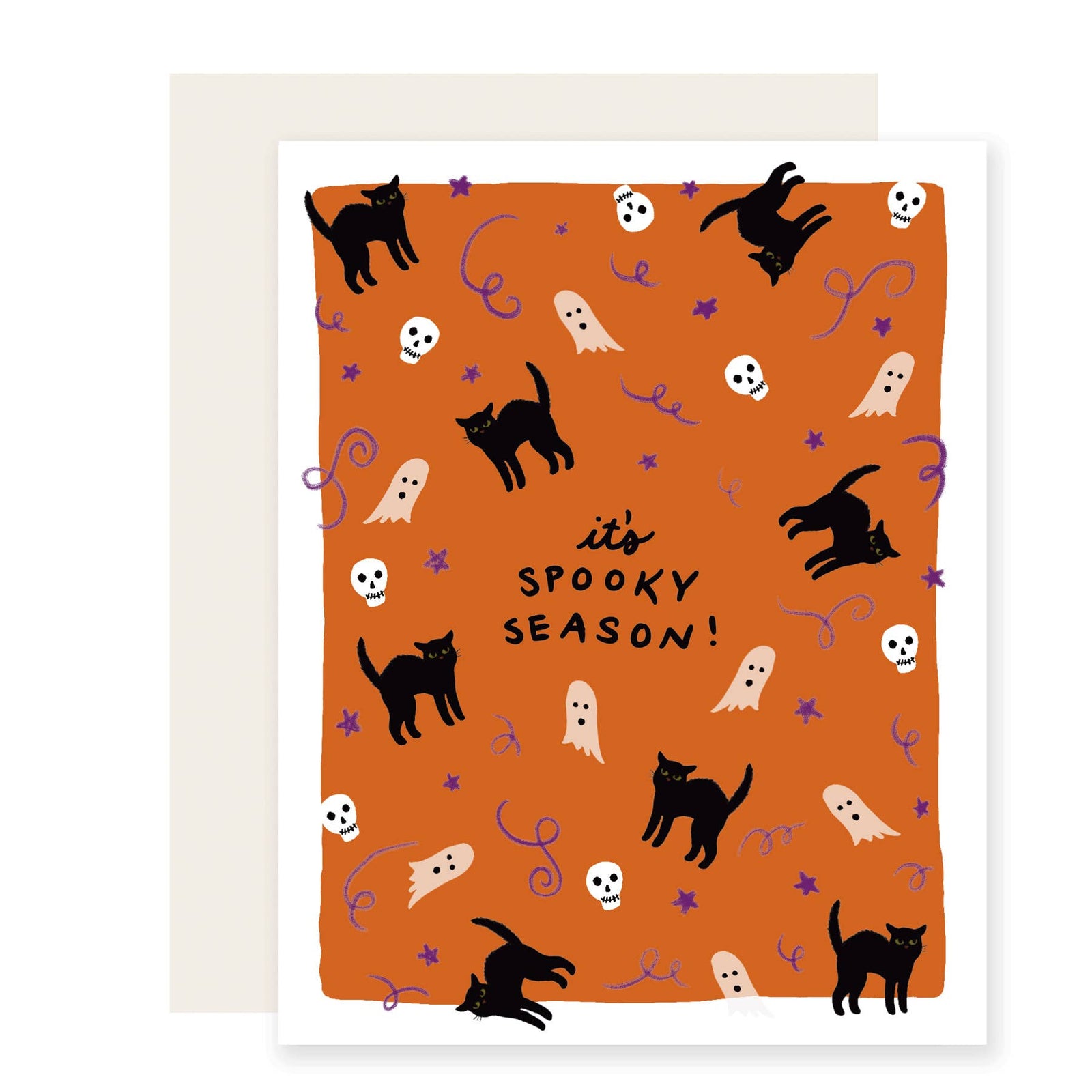 Spooky Season Card | Spooky Halloween Fall Card: Single
