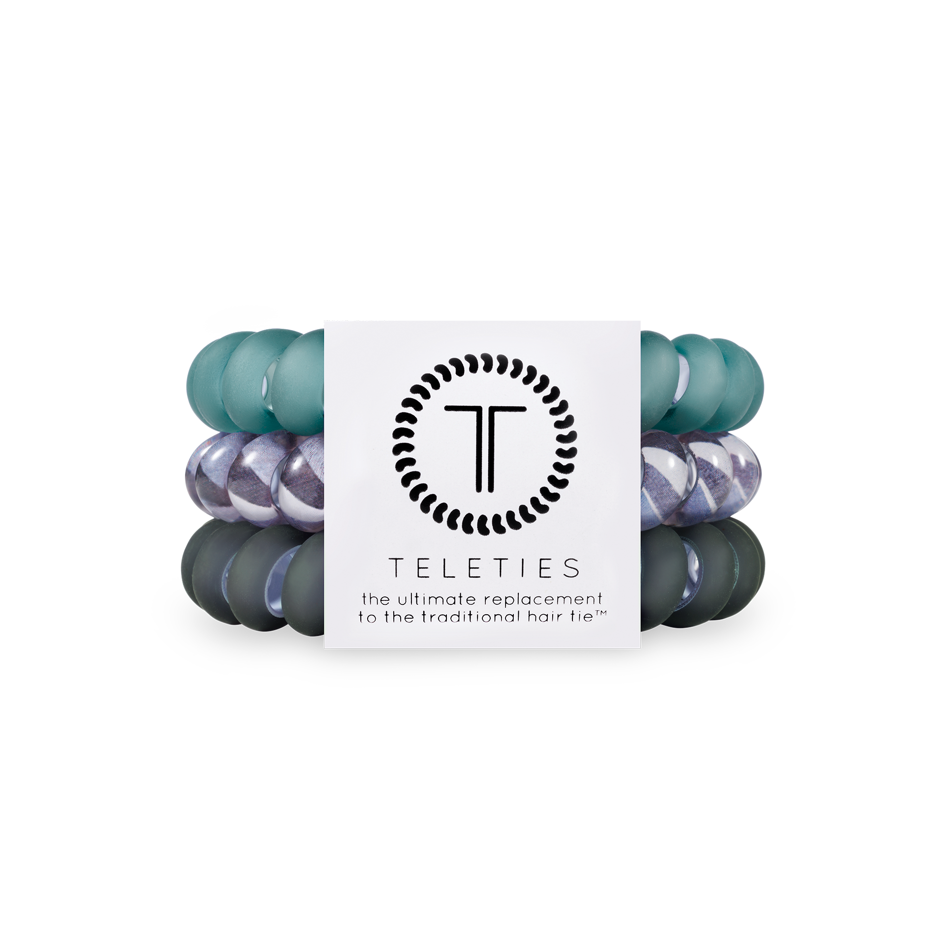 Spiral Hair Coils | Large | Midnight Rain Hair Ties