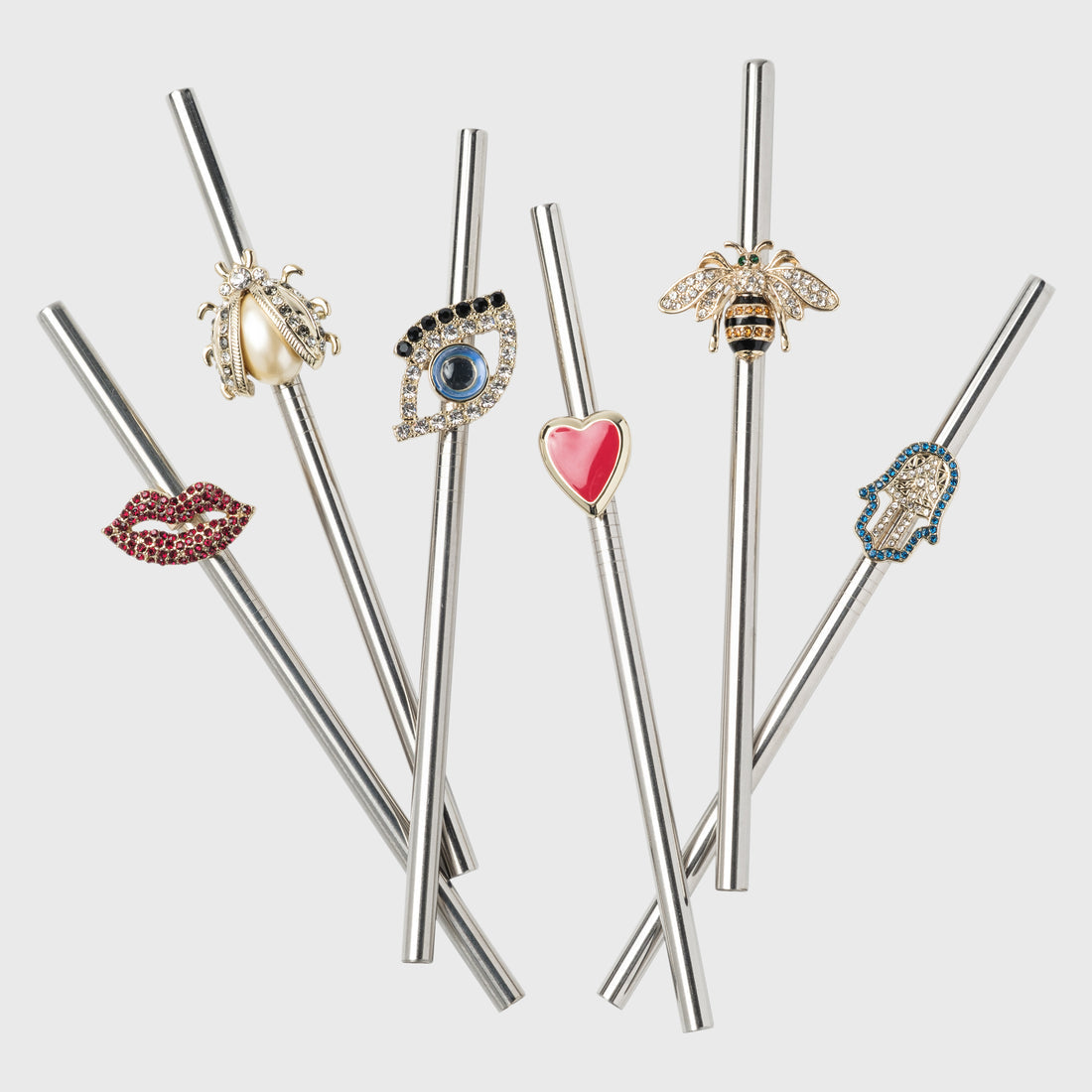 Joanna Buchanan Lucky Charm Metal Cocktail Straws