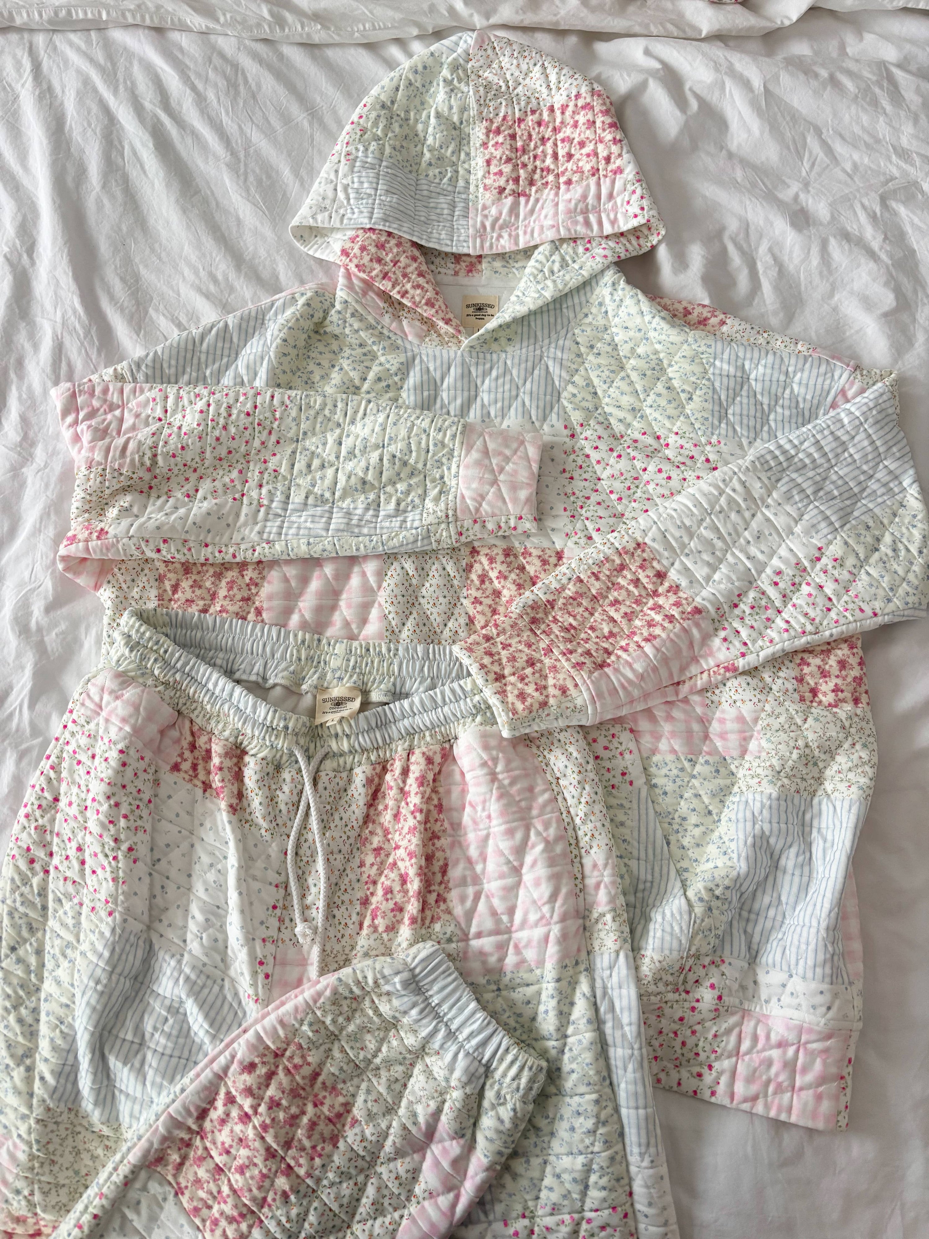 Quilted Pastel Hoodie: Pastel