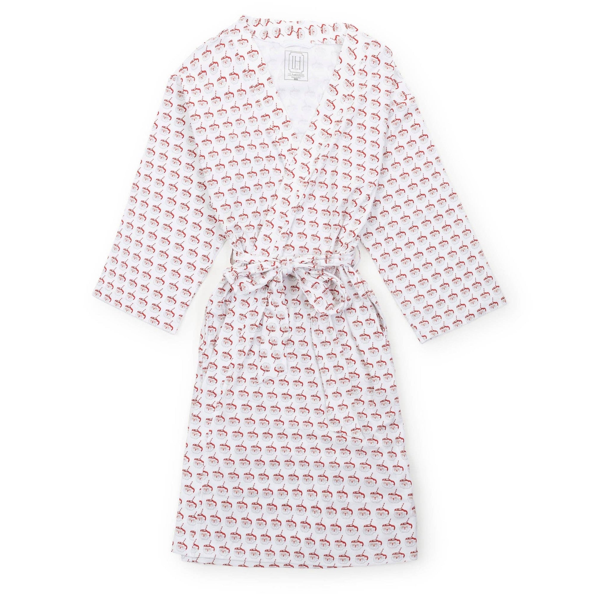 Sassy Women's Spa Wrap - Hot Cocoa Santa: S