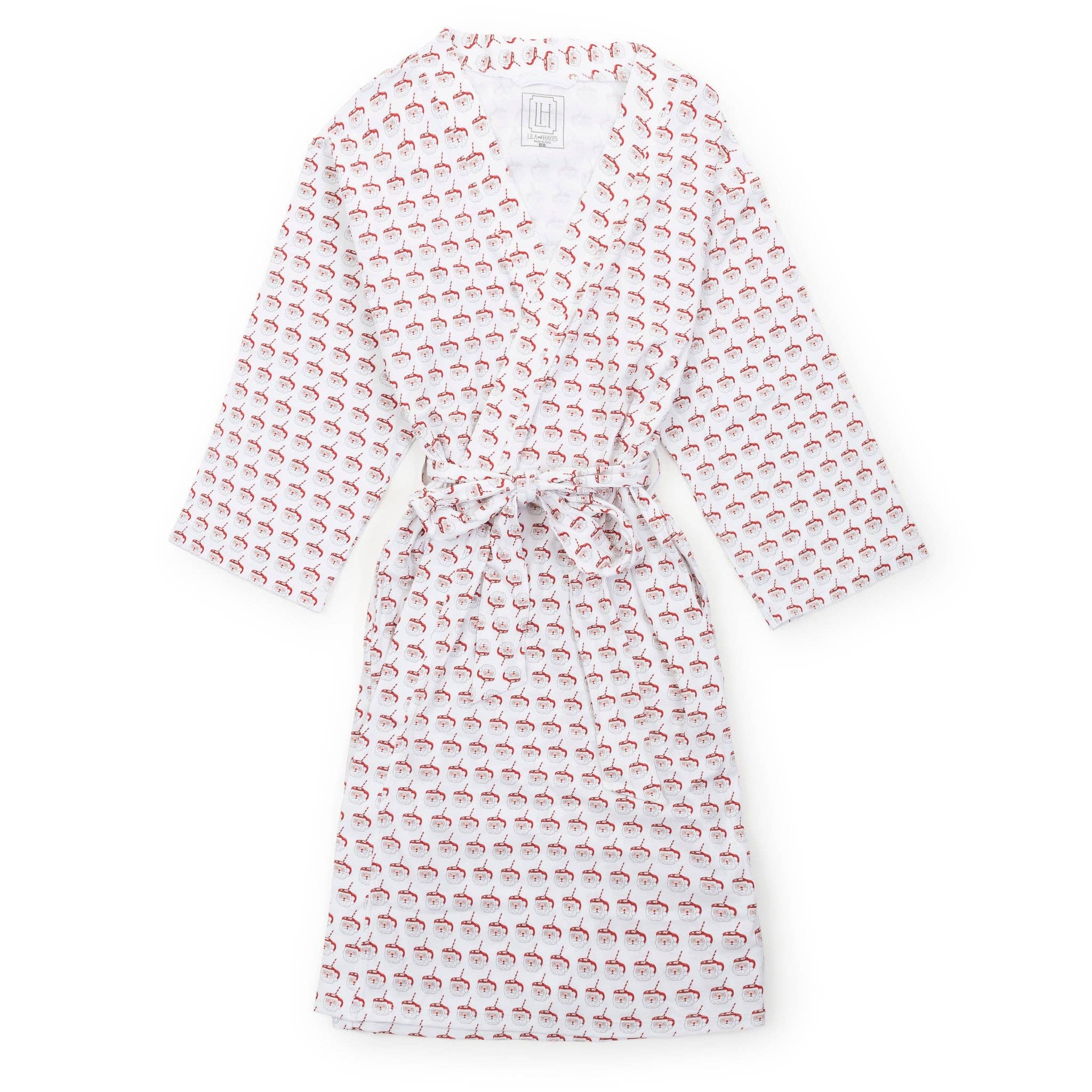 Sassy Women's Spa Wrap - Hot Cocoa Santa: S