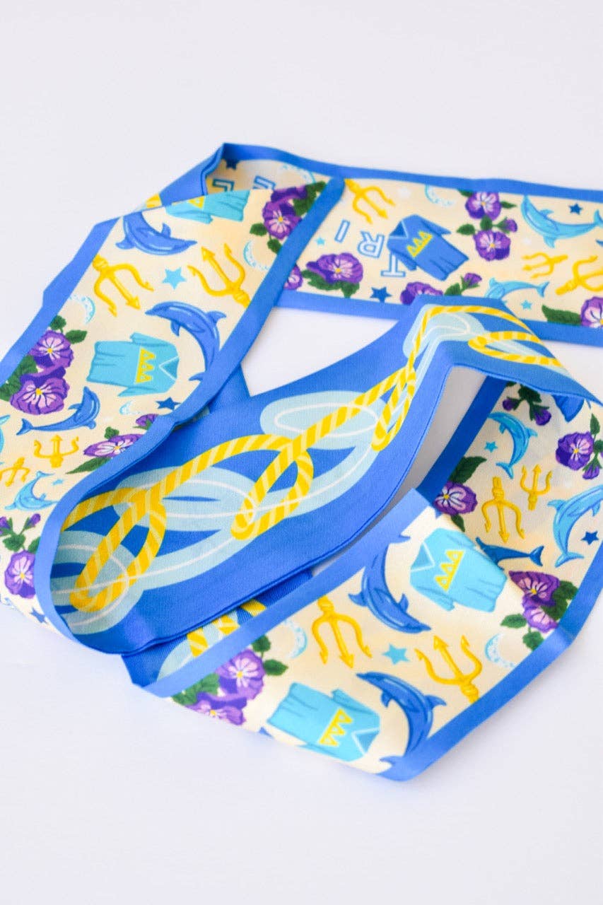 Tri Delta Skinny Scarf