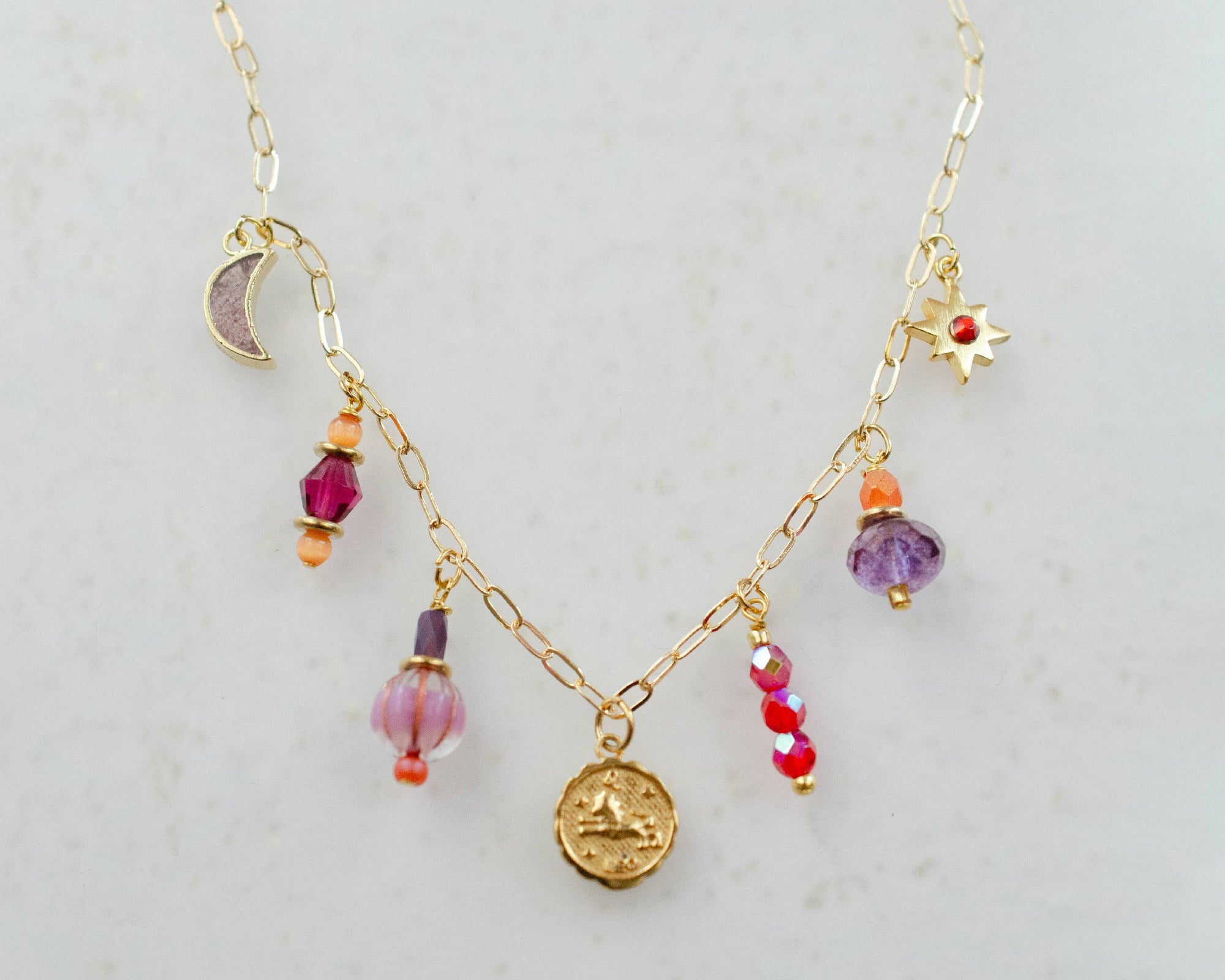 Zodiac Fire Sign Necklace: Leo