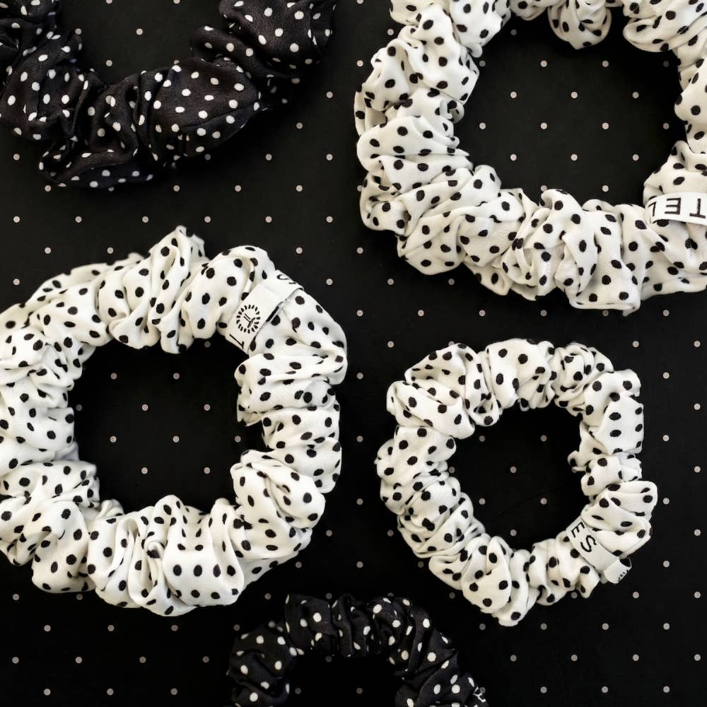 Polka Dot Party | Large | Silk Scrunchies