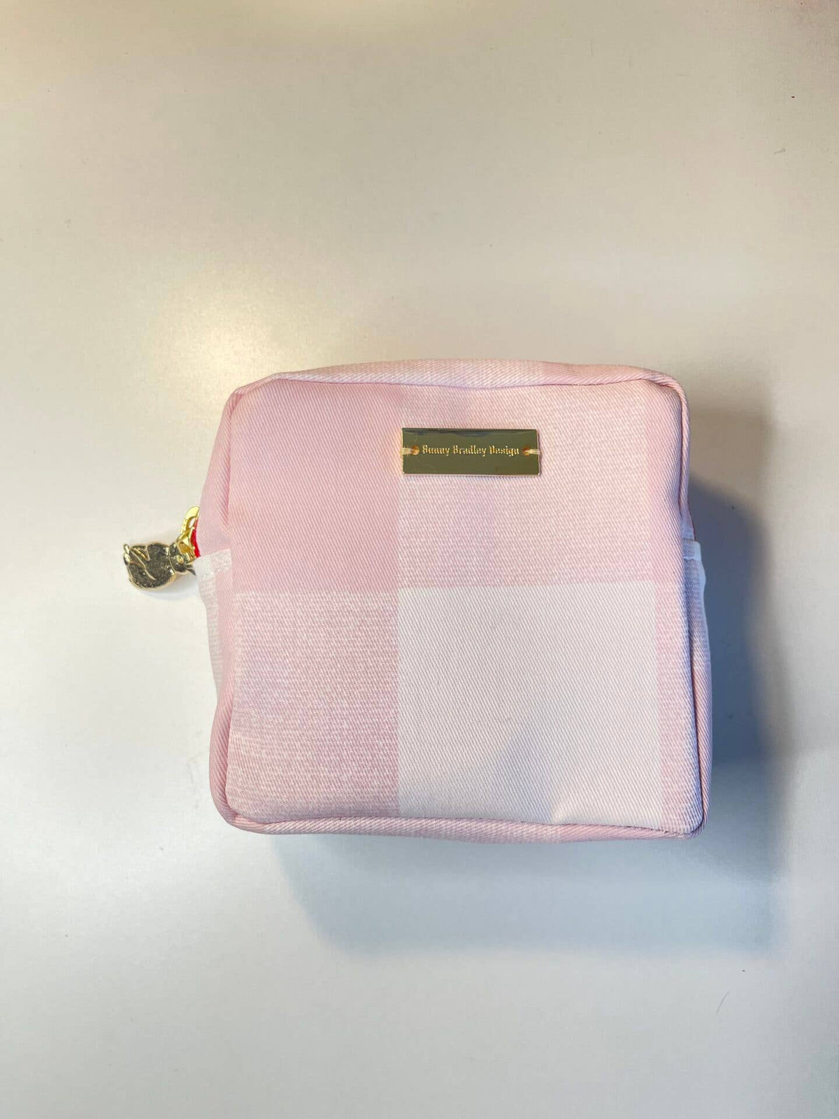 Marin Small Cosmetic Bag - Pretty in Pink Gingham