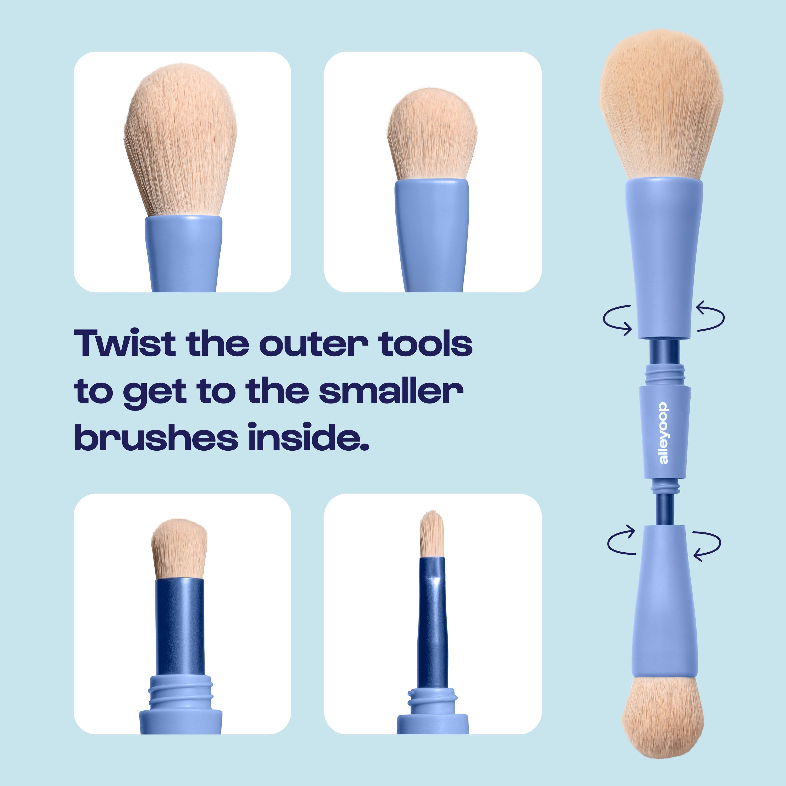 Overachiever - 4-in-1 Makeup Brush