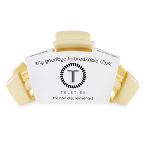 Classic Hair Clip | Large | Butter Yellow