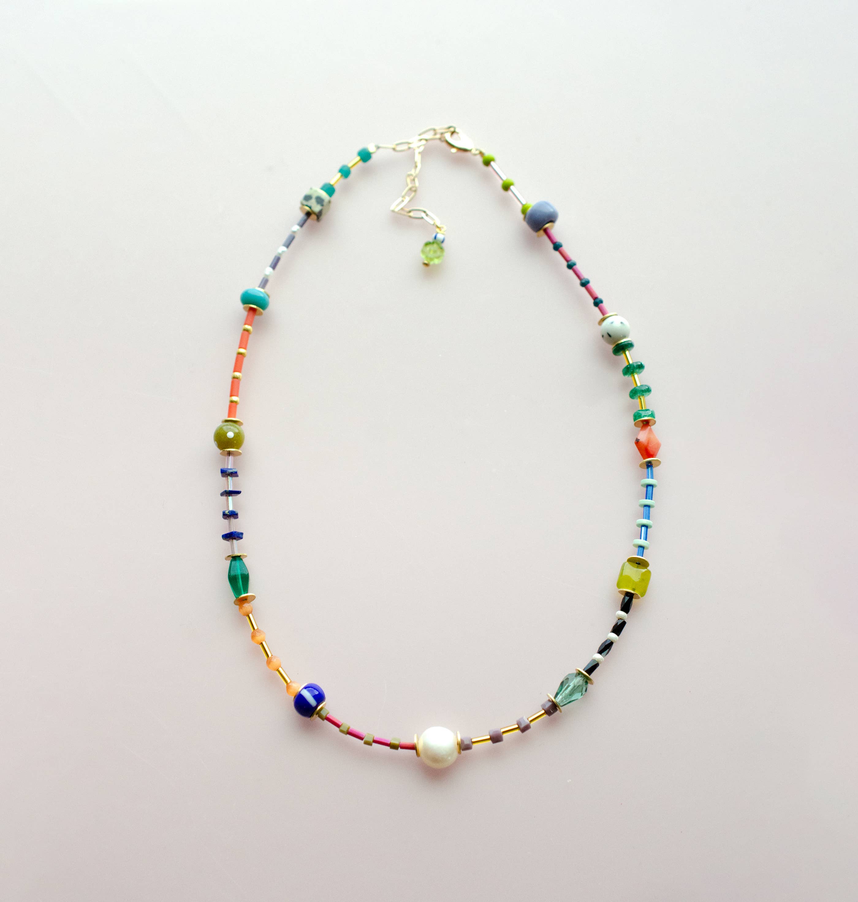 Colorful Beaded Seed bead Friendship Necklace