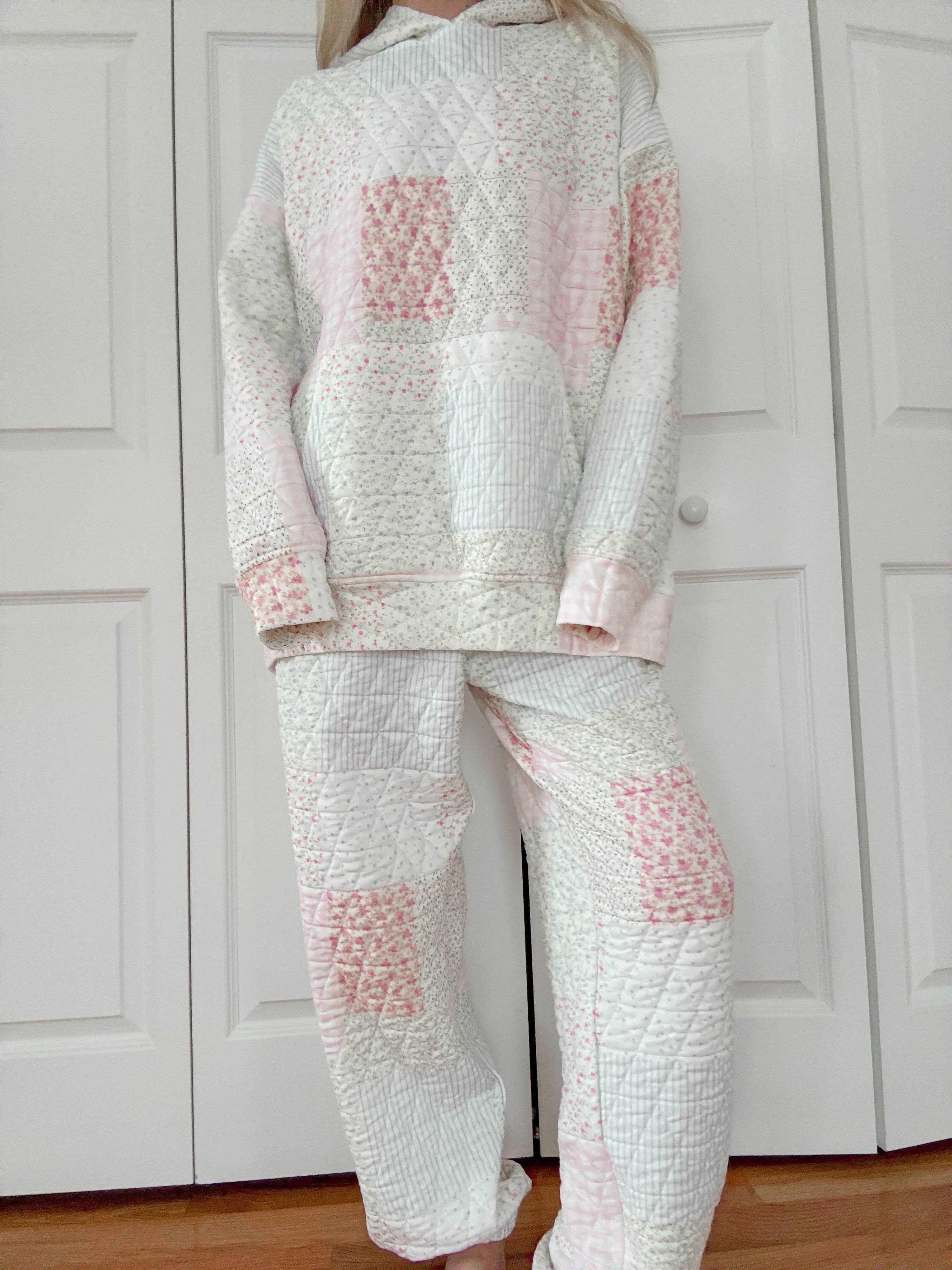 Quilted Pastel Joggers: Pastel