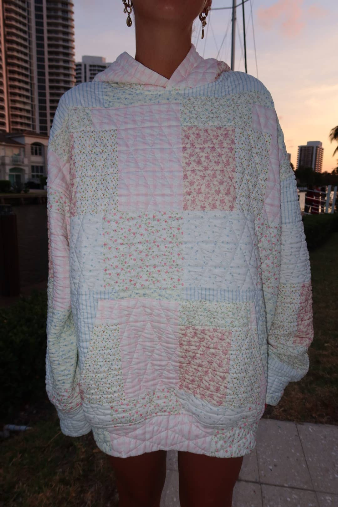 Quilted Pastel Hoodie: Pastel