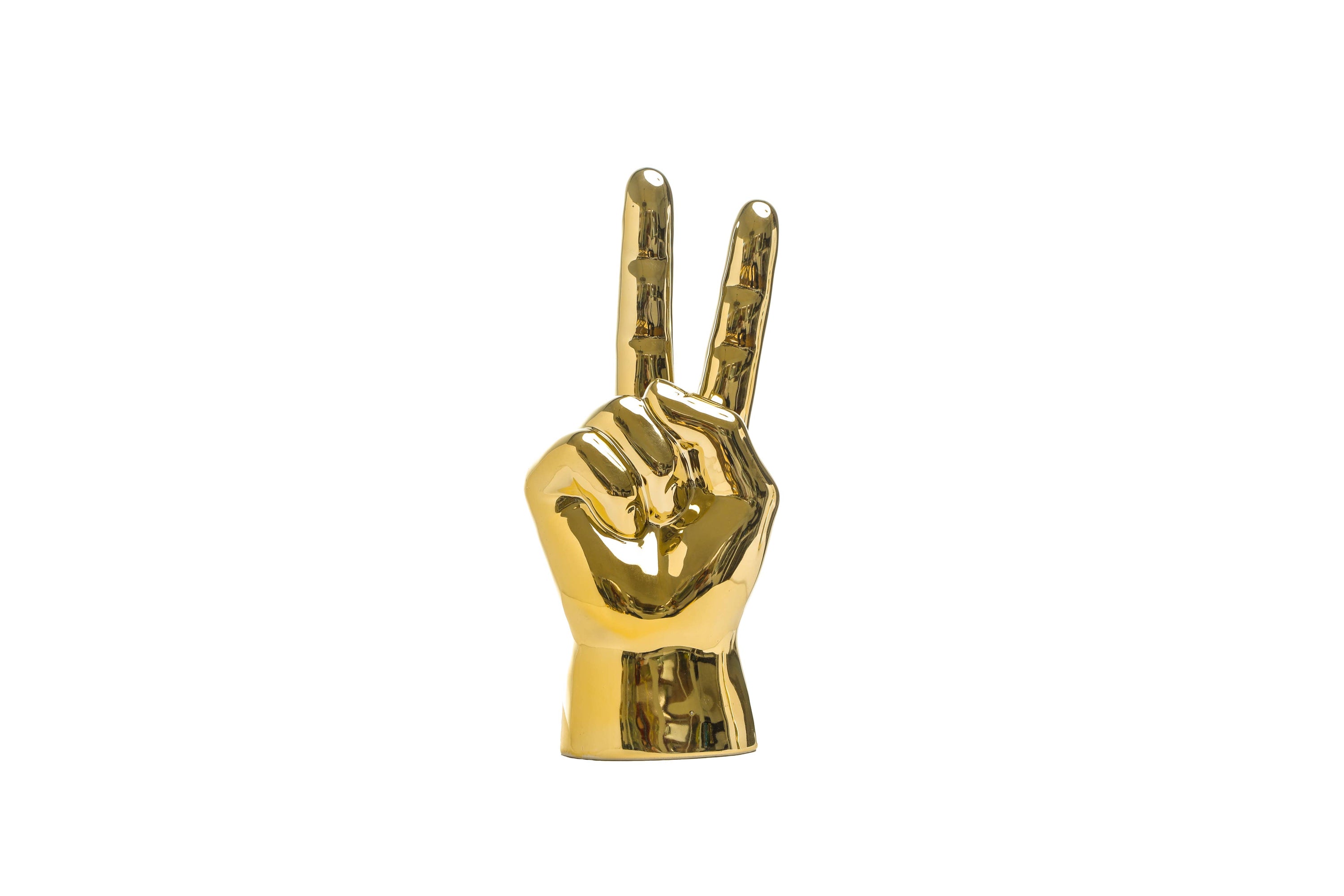 Gold Peace Hand Table Top - 8" tall