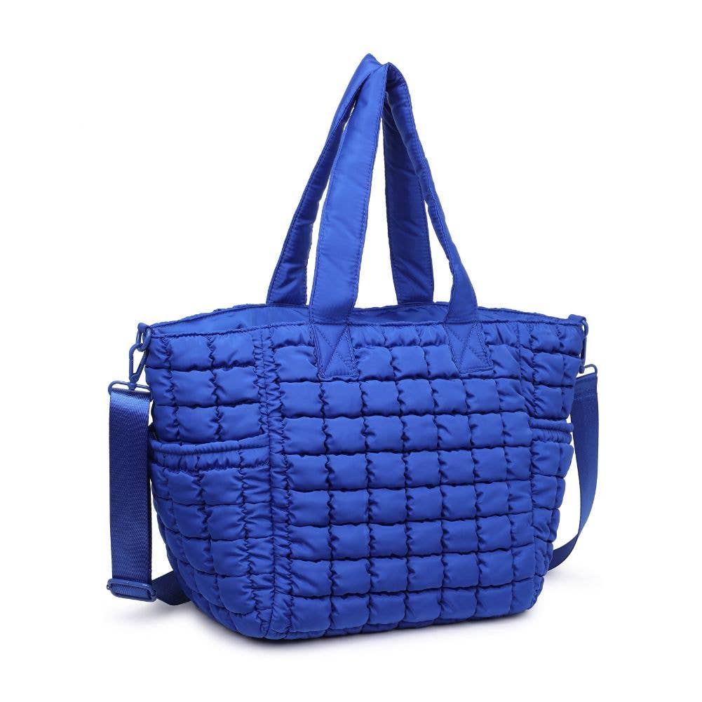 Dreamer - Quilted Nylon Tote: Cream