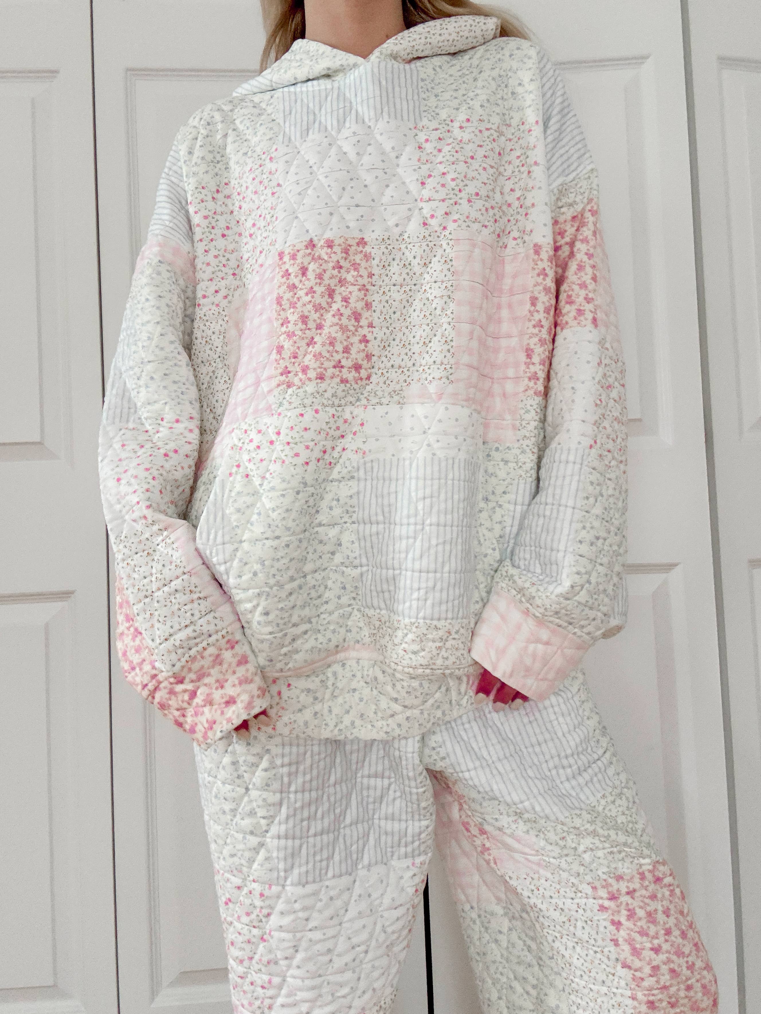 Quilted Pastel Hoodie: Pastel