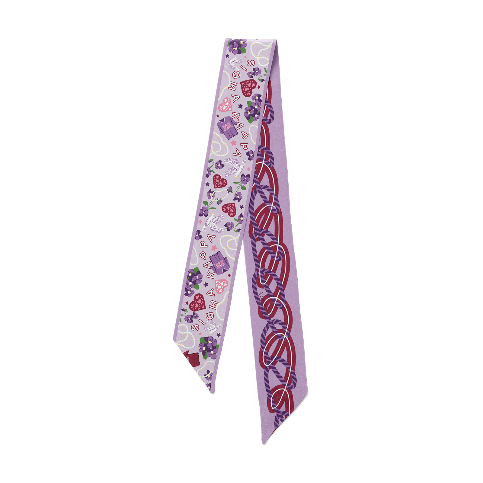 Sigma Kappa Skinny Scarf