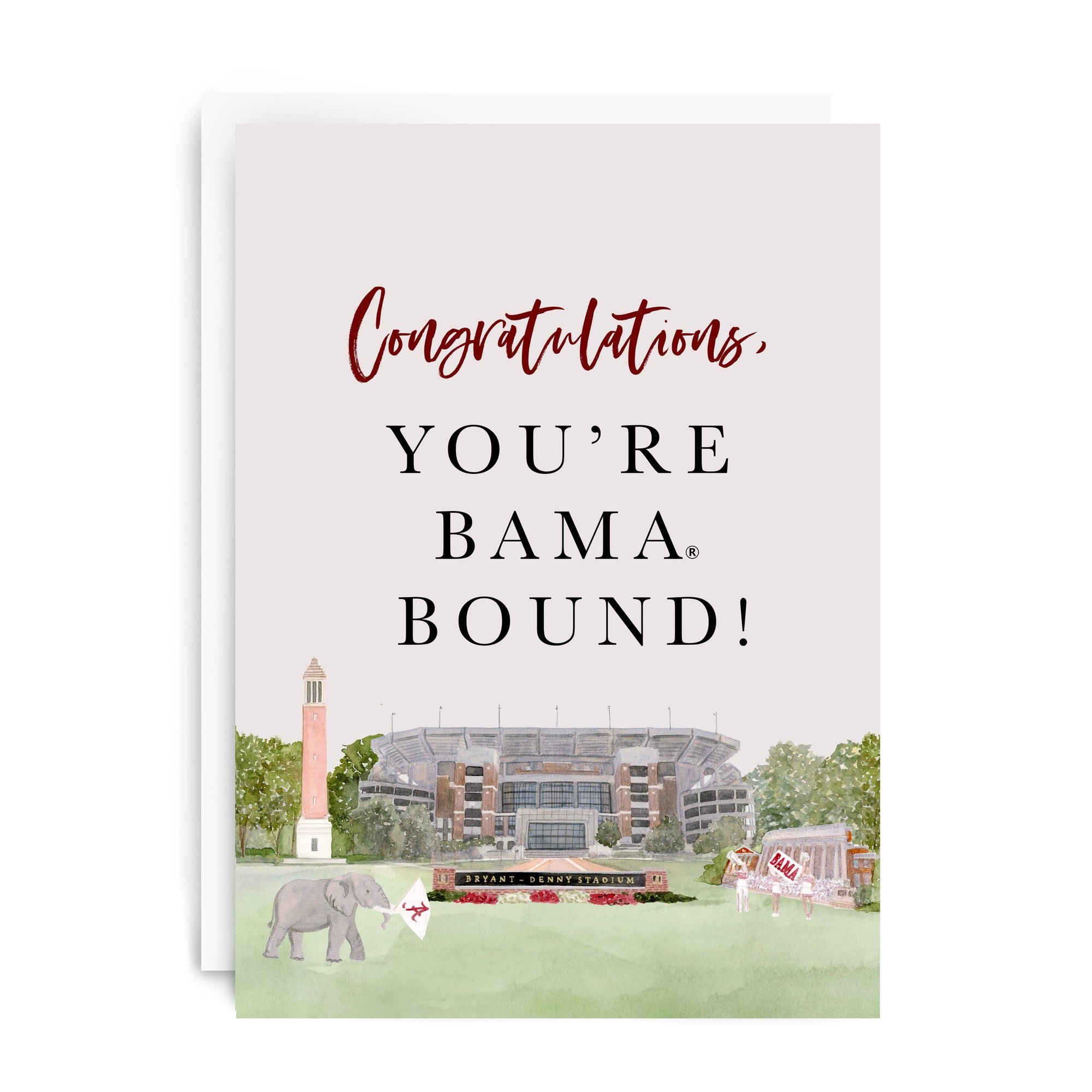 "You're Bama Bound" Greeting Card, Graduation