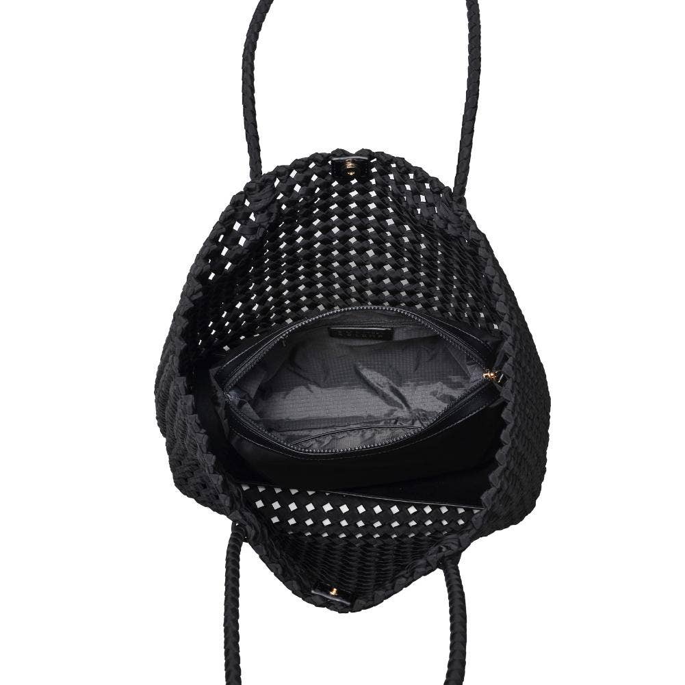 Reflection - Hand Woven Knot Tote: Ivory