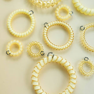 Spiral Hair Coils | Tiny | Butter Yellow Hair Ties