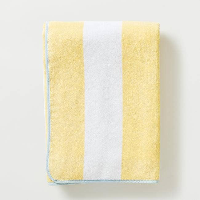 Beach Towel: Yellow Stripe