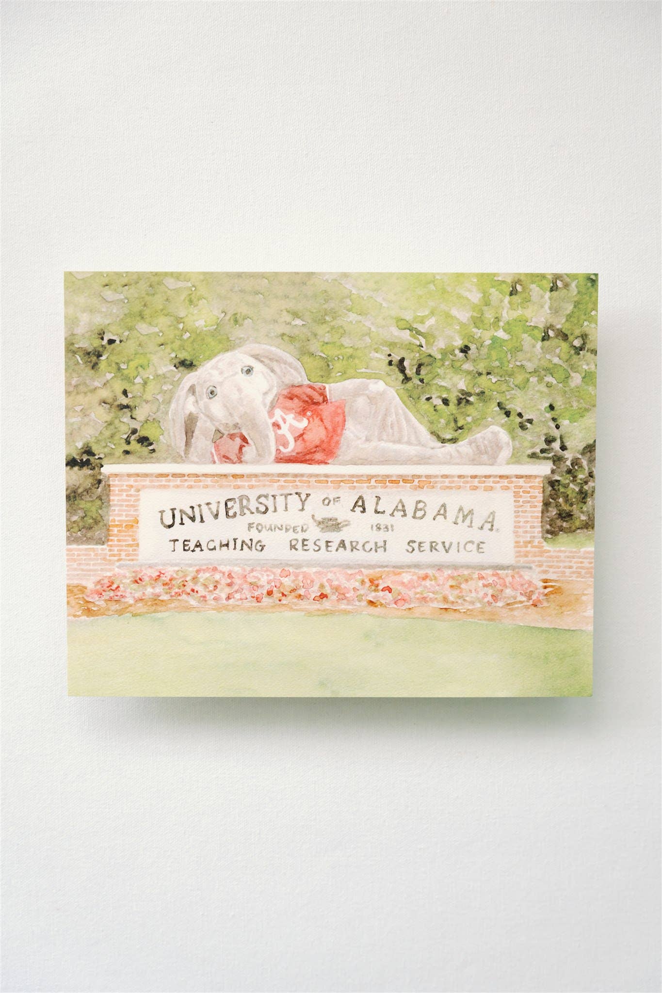 Alabama Big Al Sign Print: 5x7