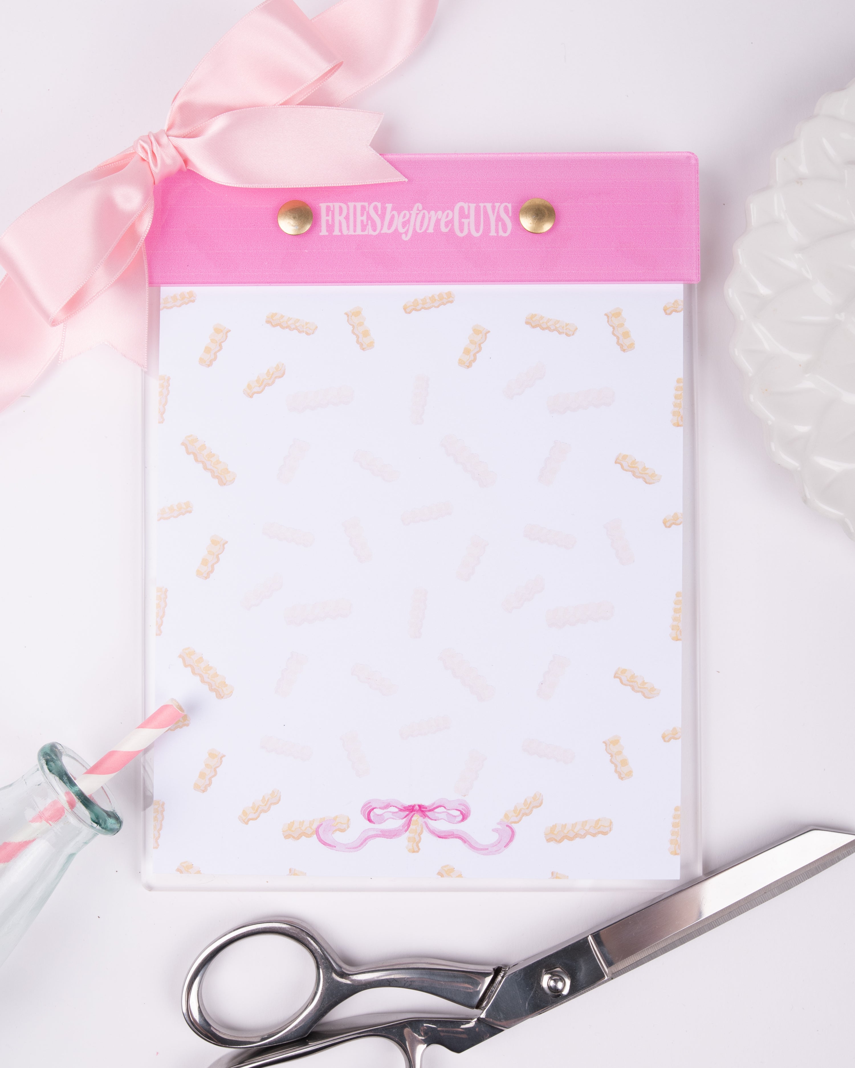 Fries Before Guys Acrylic Notepad