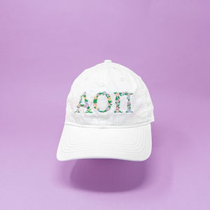 AOPi Floral Embroidered Hat