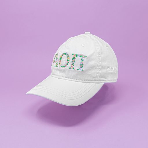 AOPi Floral Embroidered Hat