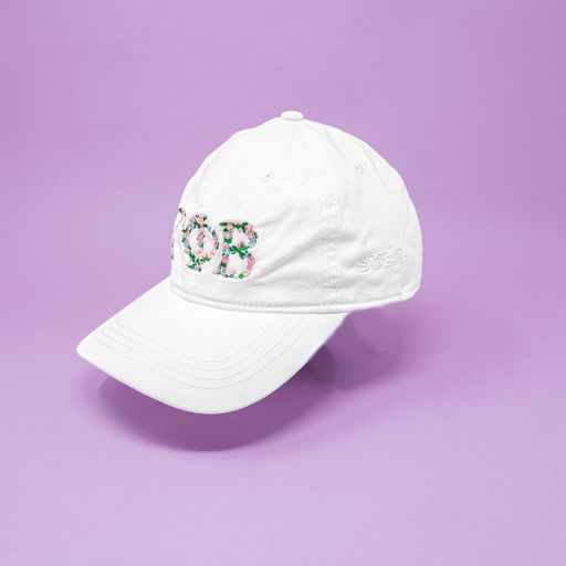 GPhi Floral Embroidered Hat