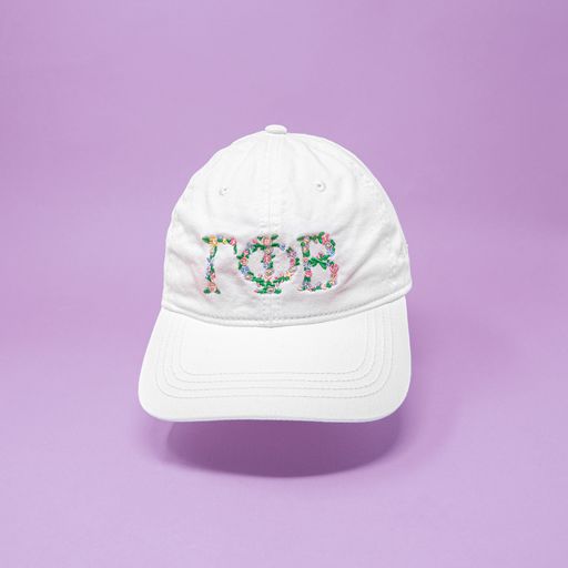GPhi Floral Embroidered Hat