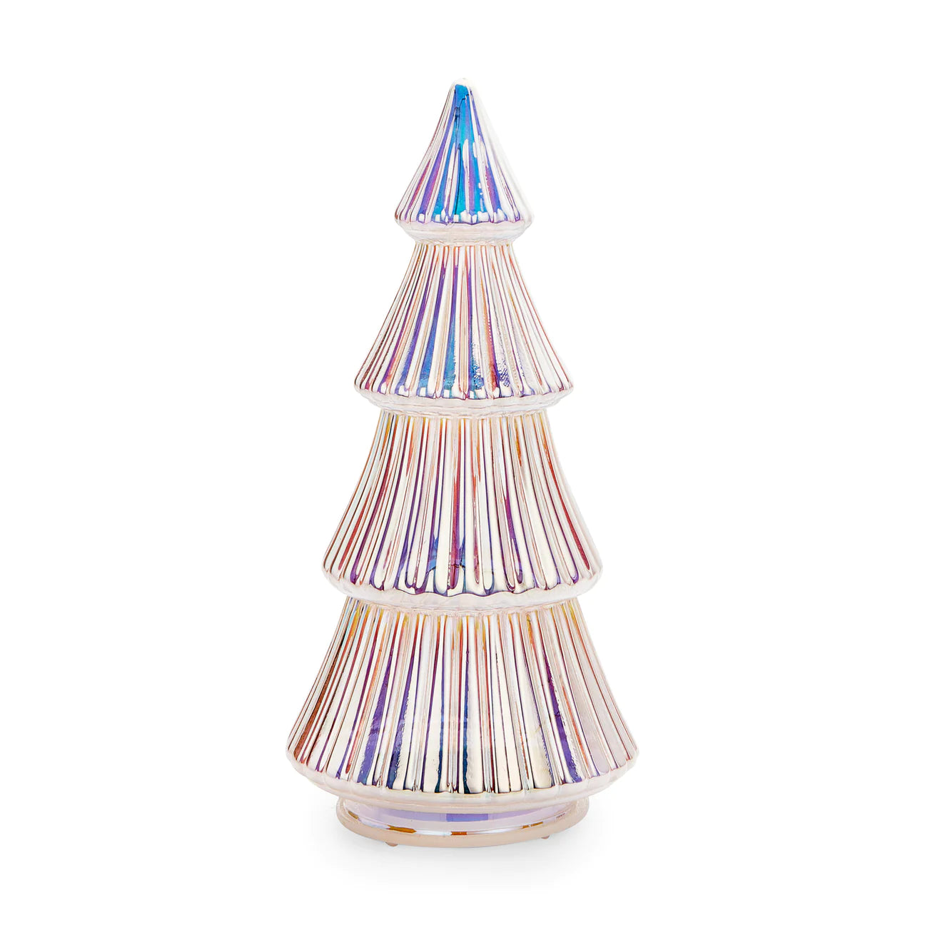 Iridescent LED Glass Lighted Tree