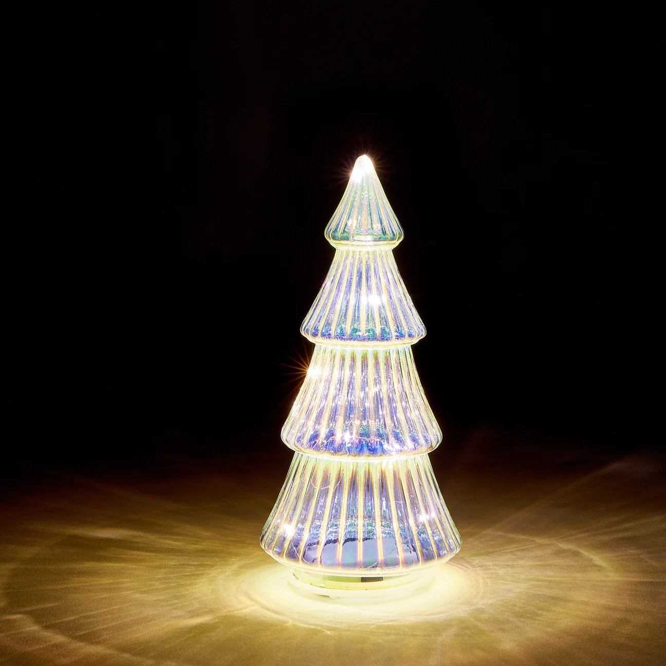 Iridescent LED Glass Lighted Tree