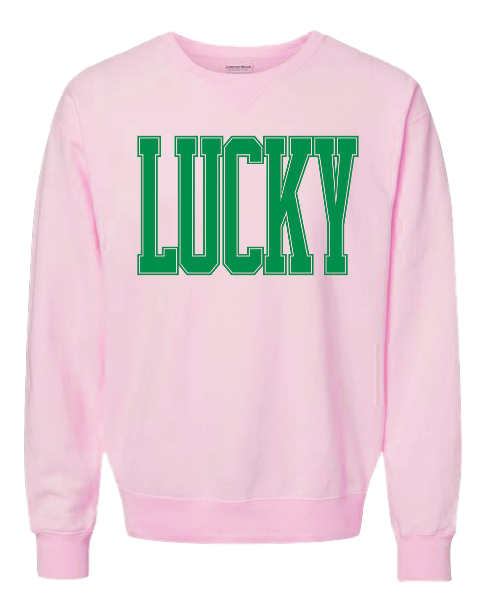 Lucky Brand Cloud Jersey Long Sleeve Crew - Men's Clothing Tops Crewneck  T-Shirt in Dawn Pink - Yahoo Shopping