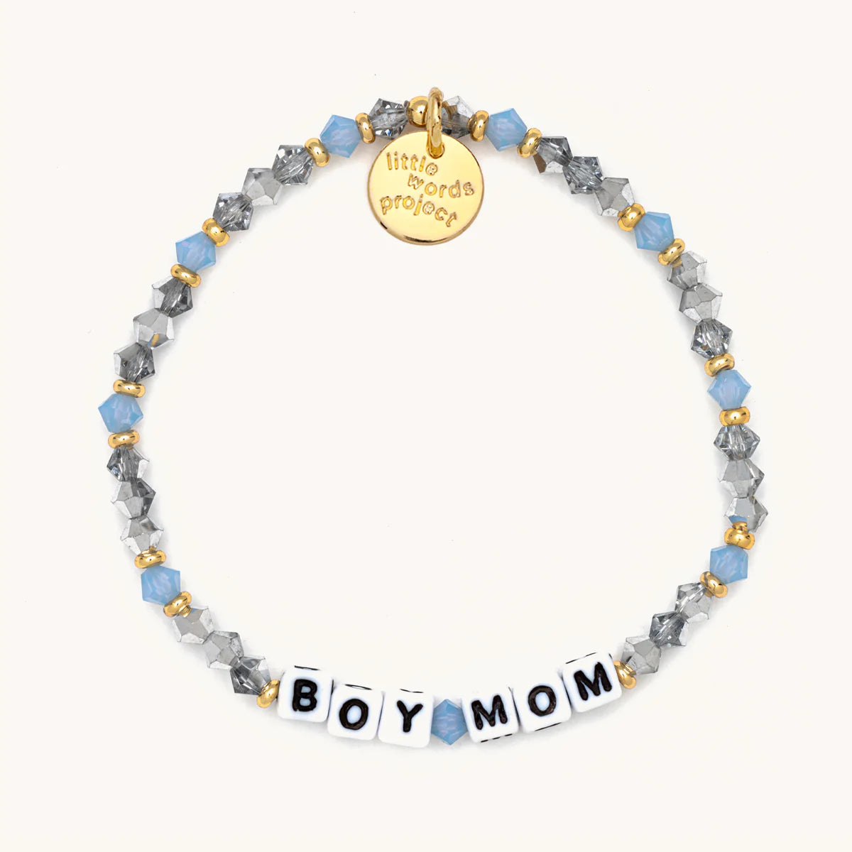 Boy Mom Cornflower Beaded Bracelet