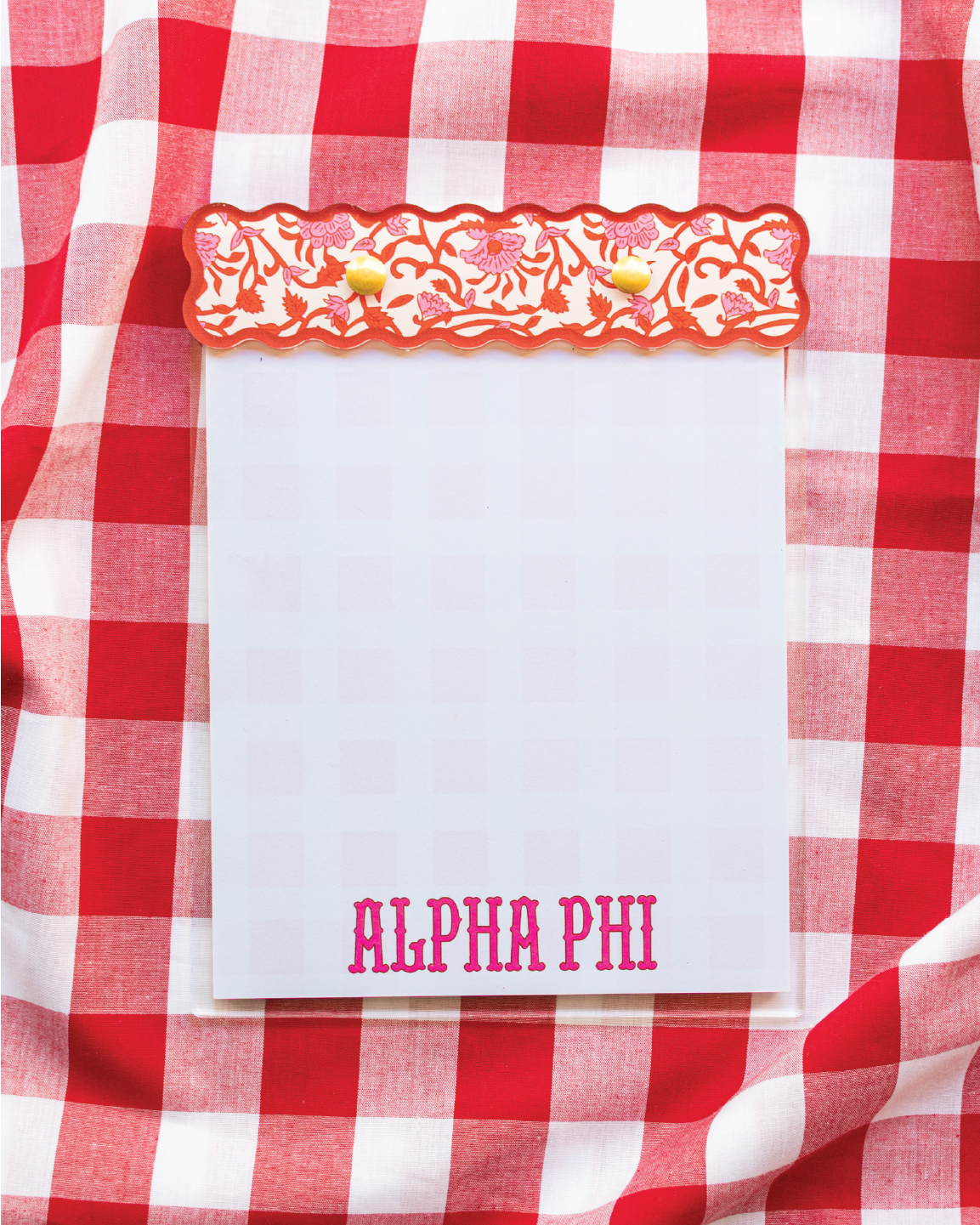 Block Print Sorority Notepads