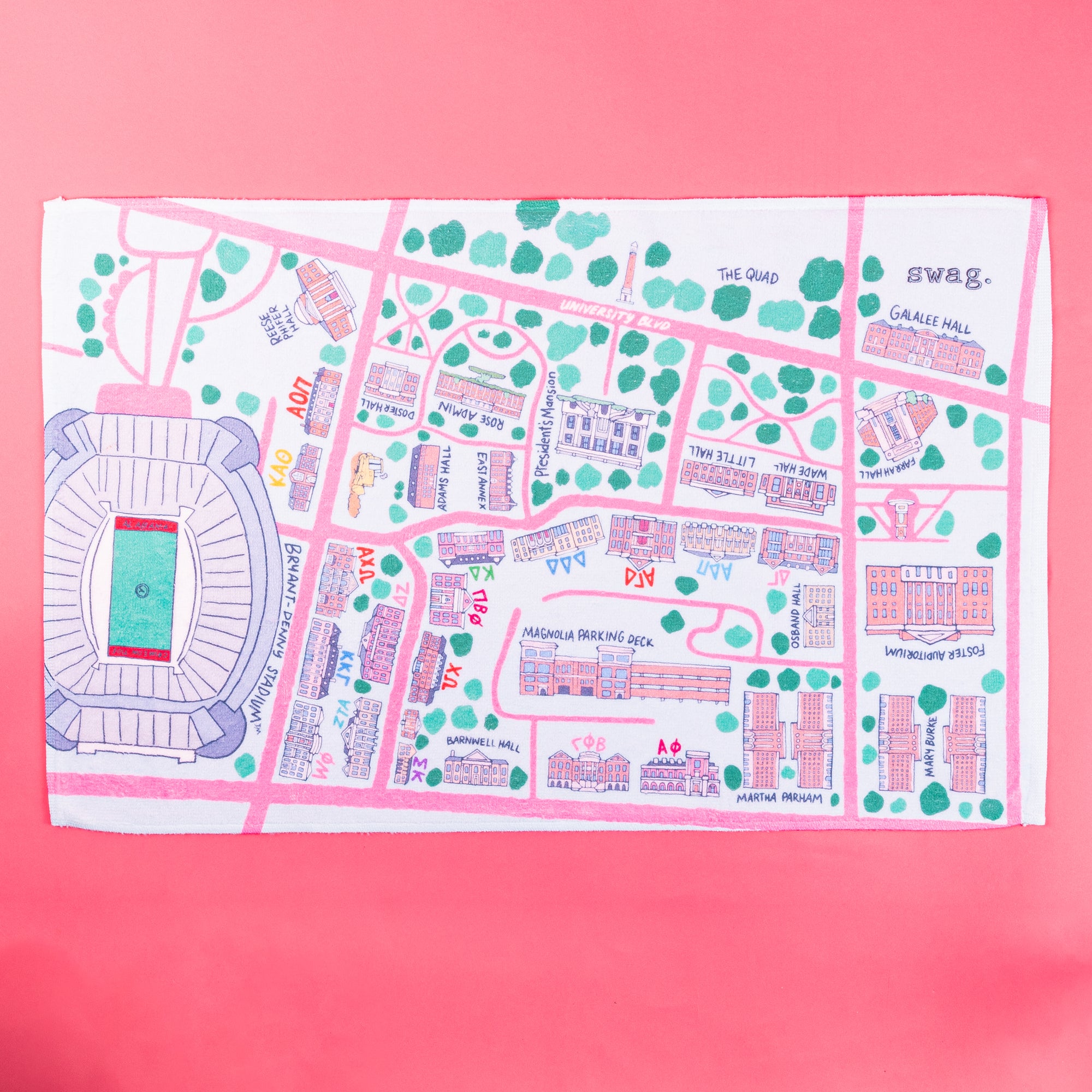 Rush Map Towel