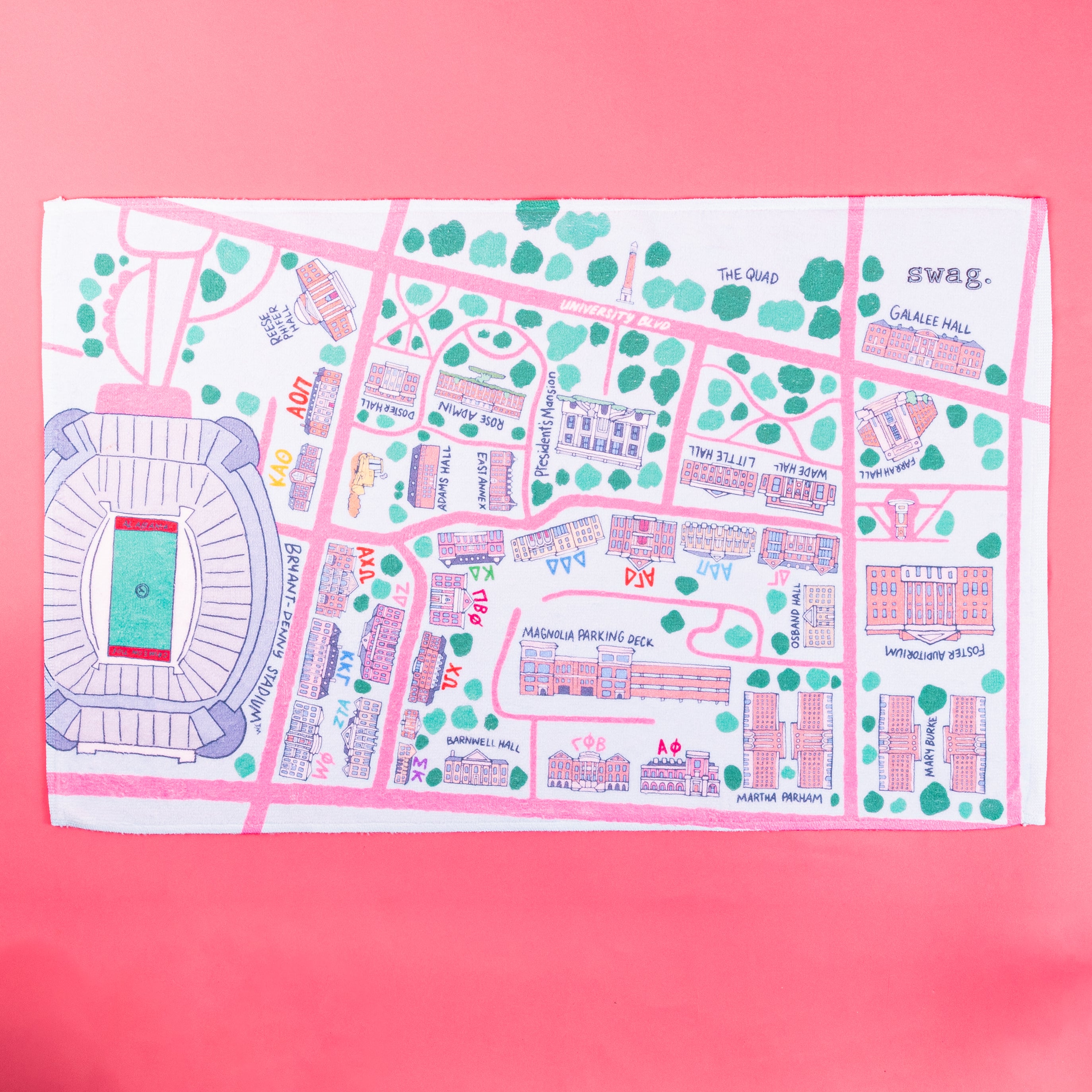 Rush Map Towel