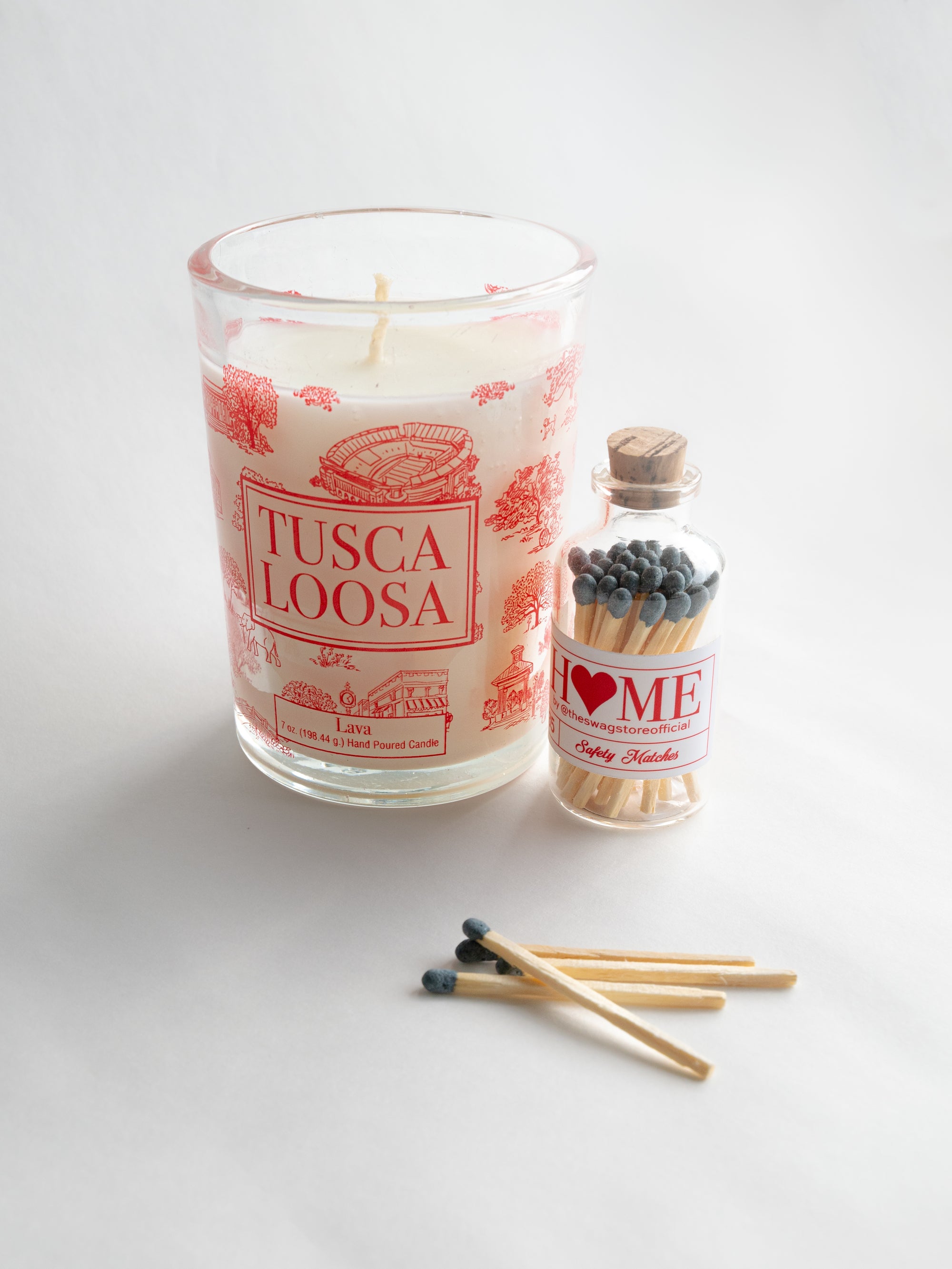 Tuscaloosa Toile™ Candle and Match Set