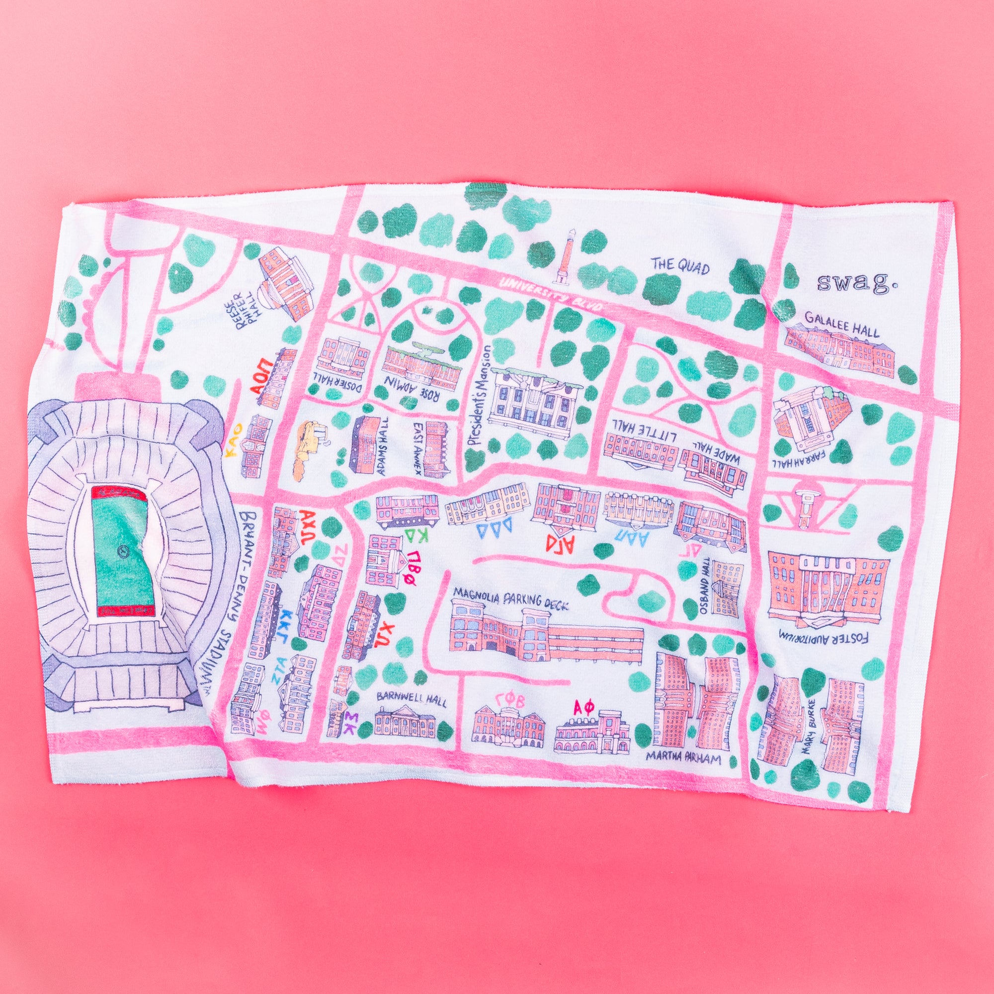 Rush Map Towel