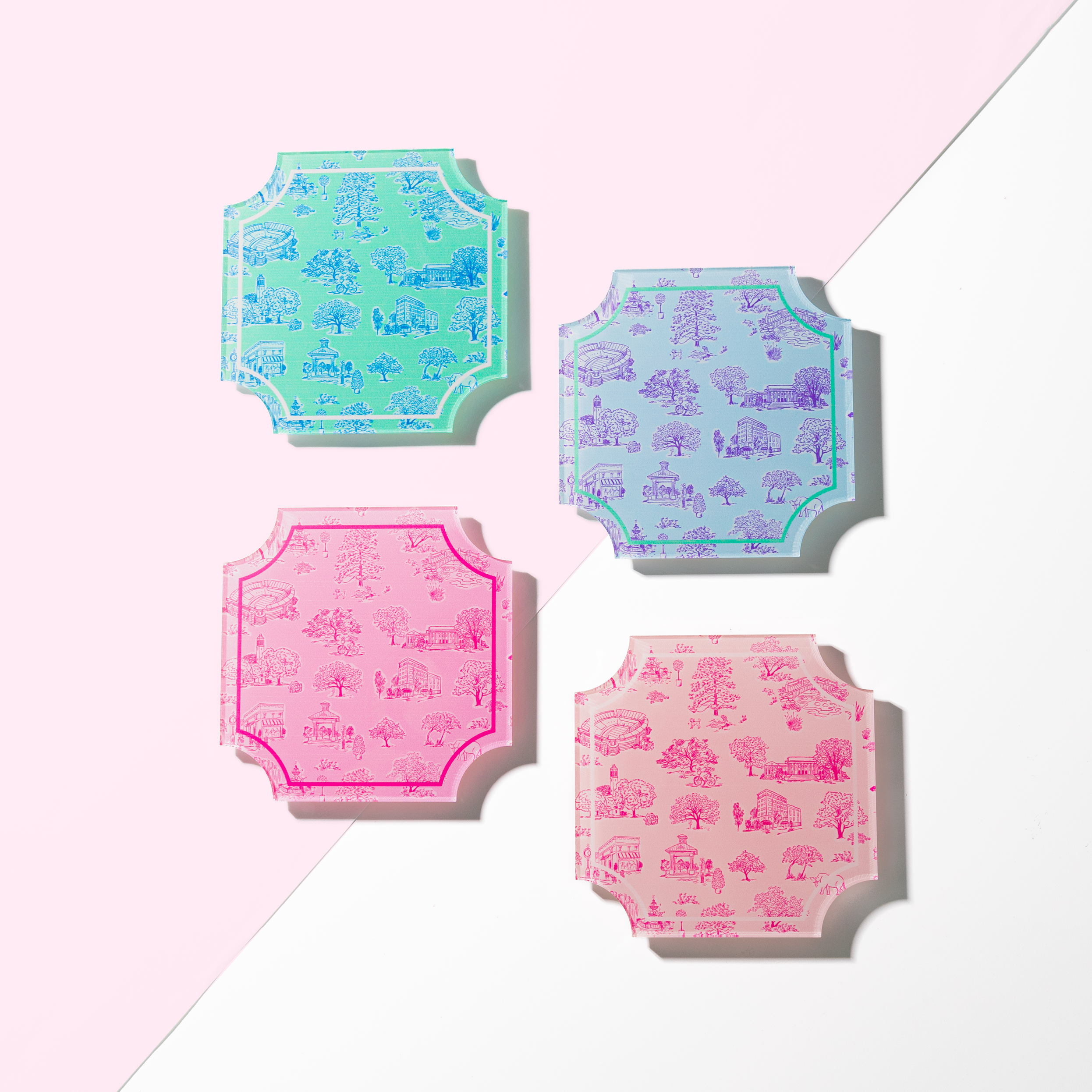 Tuscaloosa Toile™ Square Coastersm