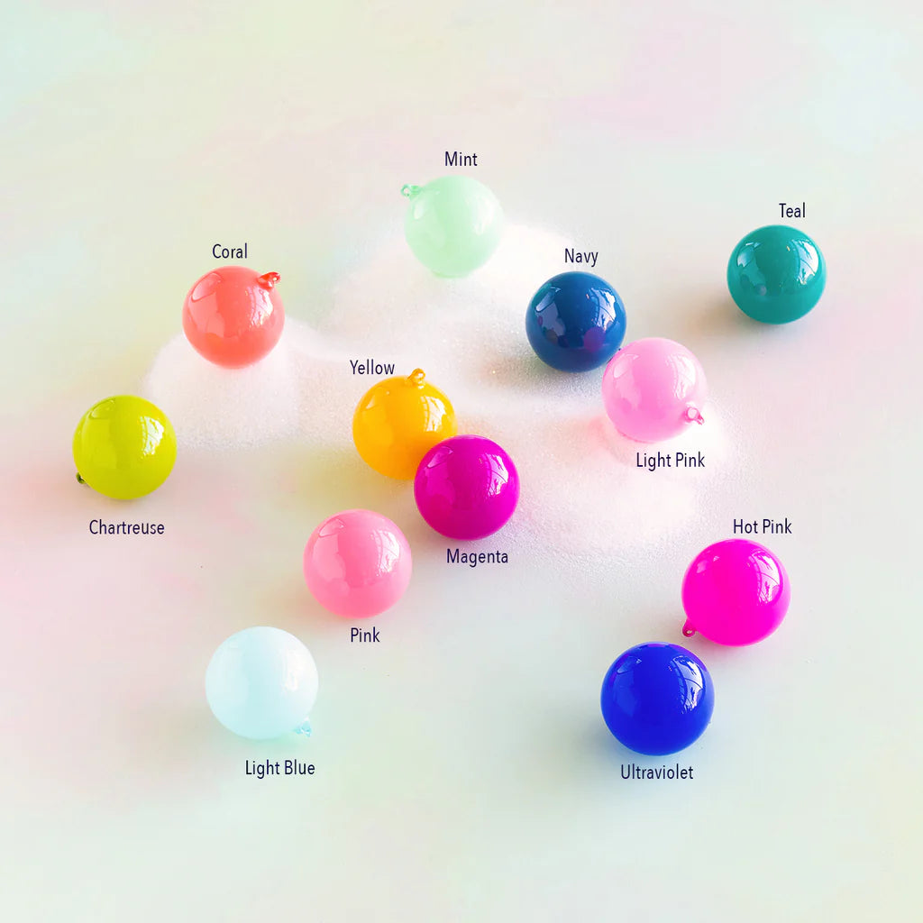 Glitter Ville Sugar Plum Ball - 4 inch