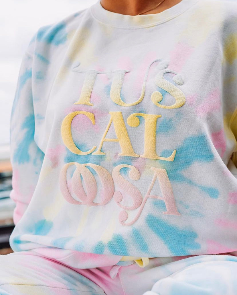 Tie Dye Tuscaloosa Ombre Puff Print Set