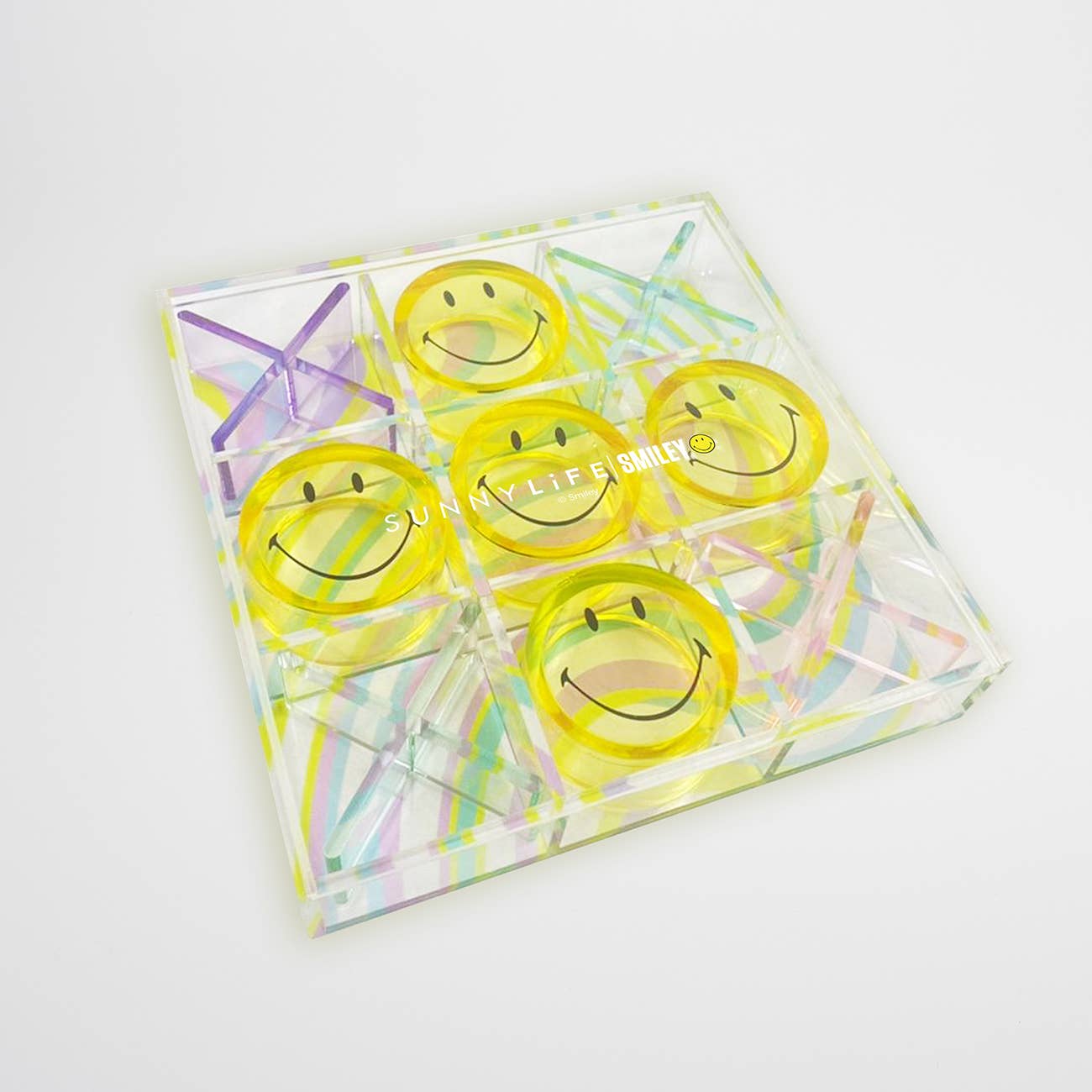 Lucite Tic Tac Toe Smiley