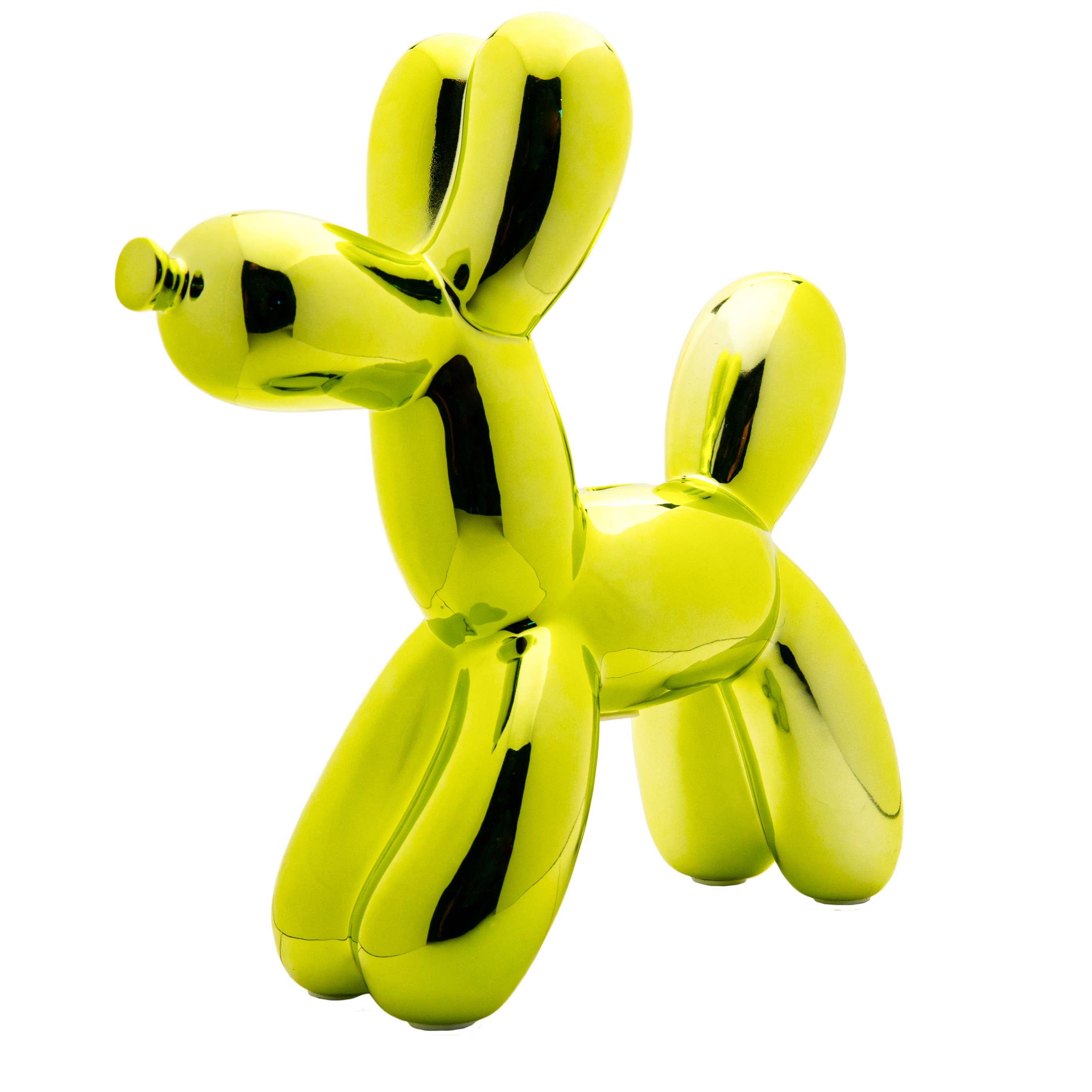 Lime Balloon Dog Bank - 12" tall