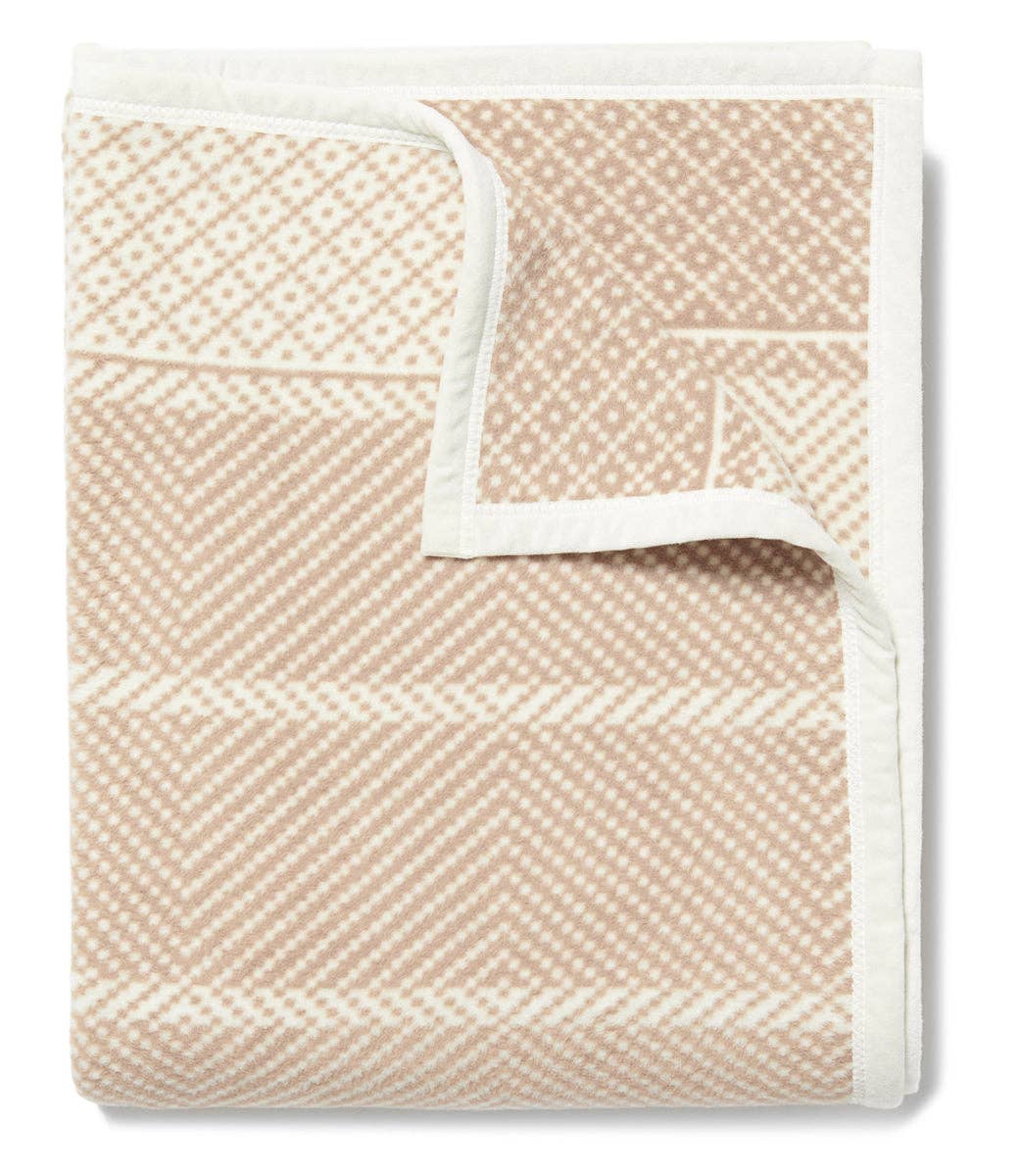 Old Port Herringbone Beige Original Blanket