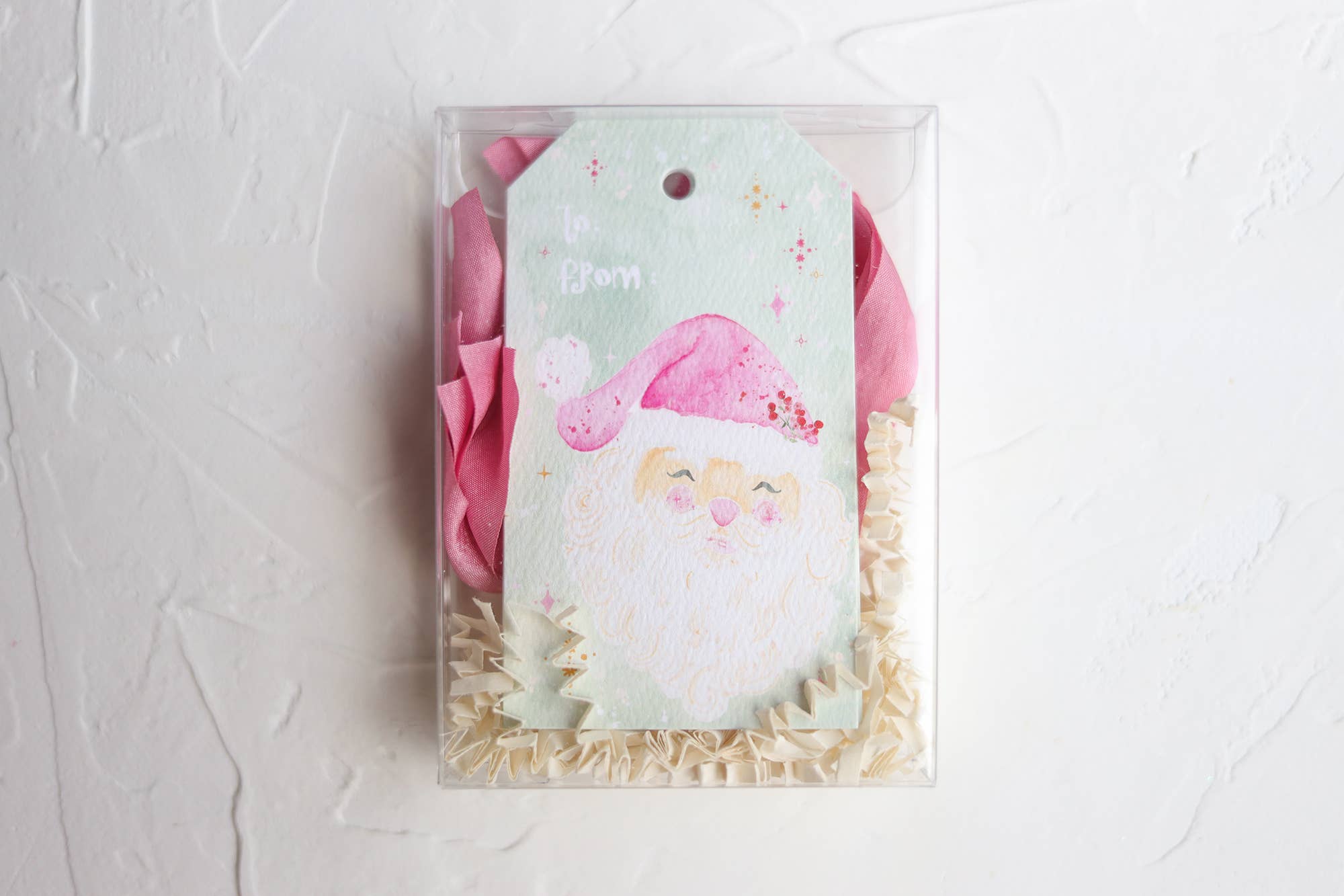 from Santa, cute Santa Claus holiday gift tag set