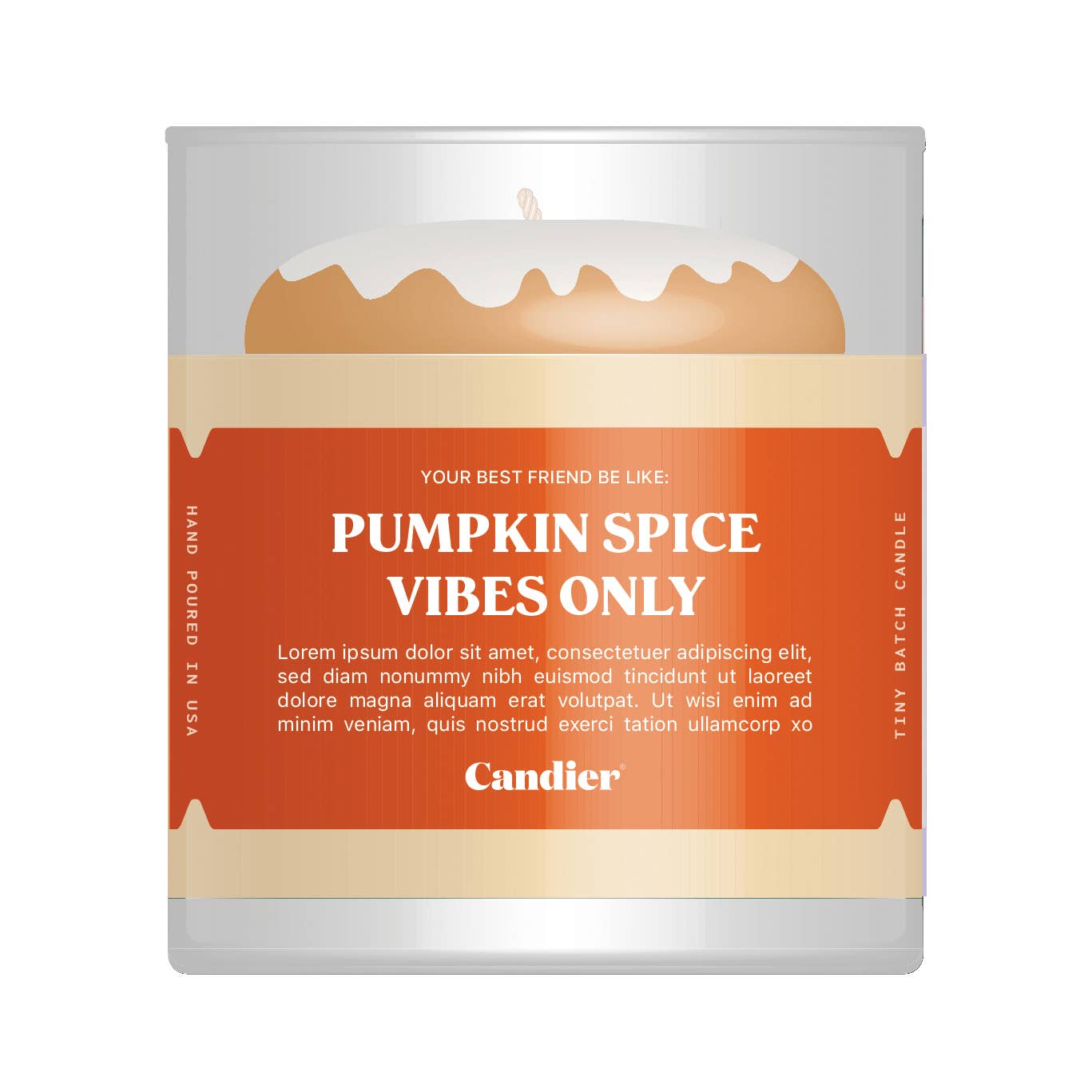 Pumpkin Donut Candle